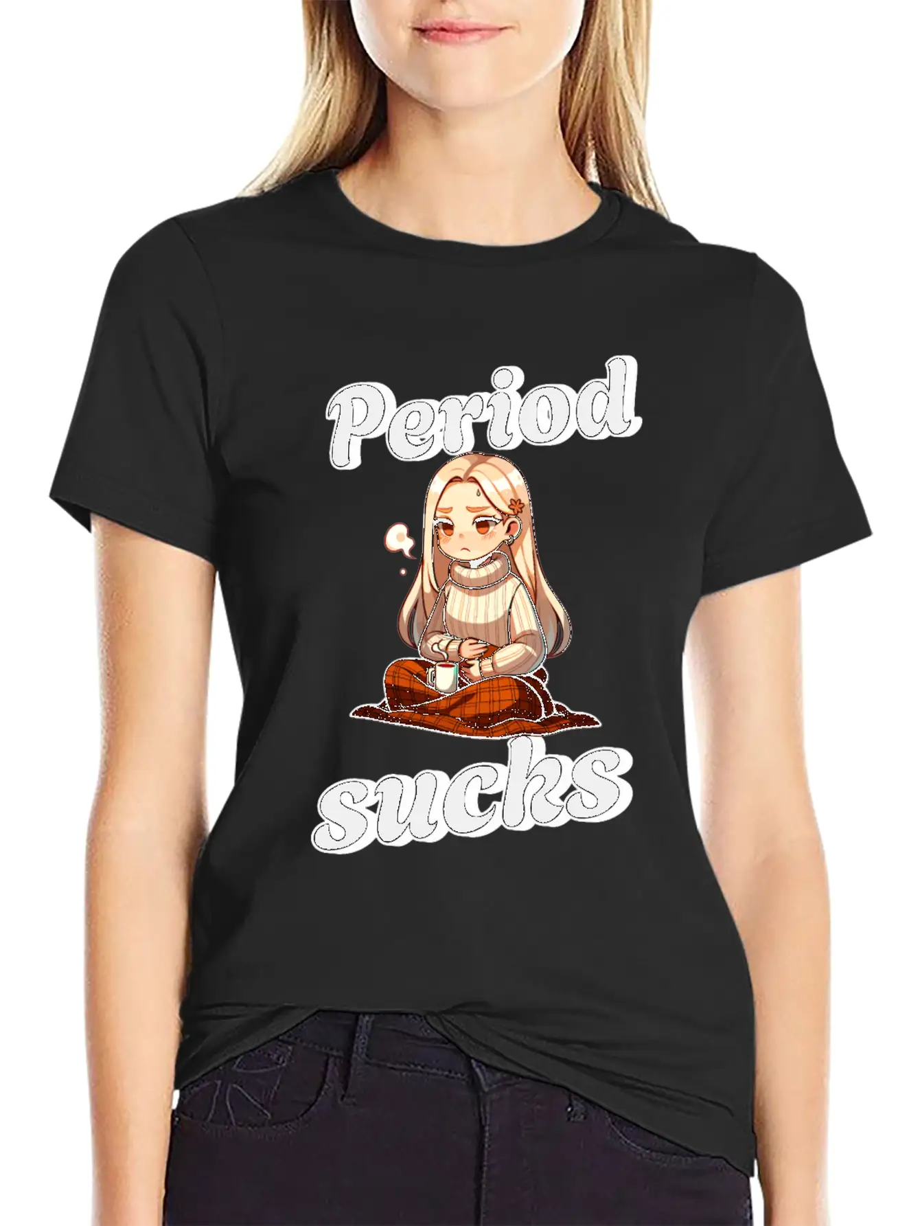 Periode Period Sucks Cozy Comfort Unisex Casual T-Shirt – Clean Design For Daily Comfort