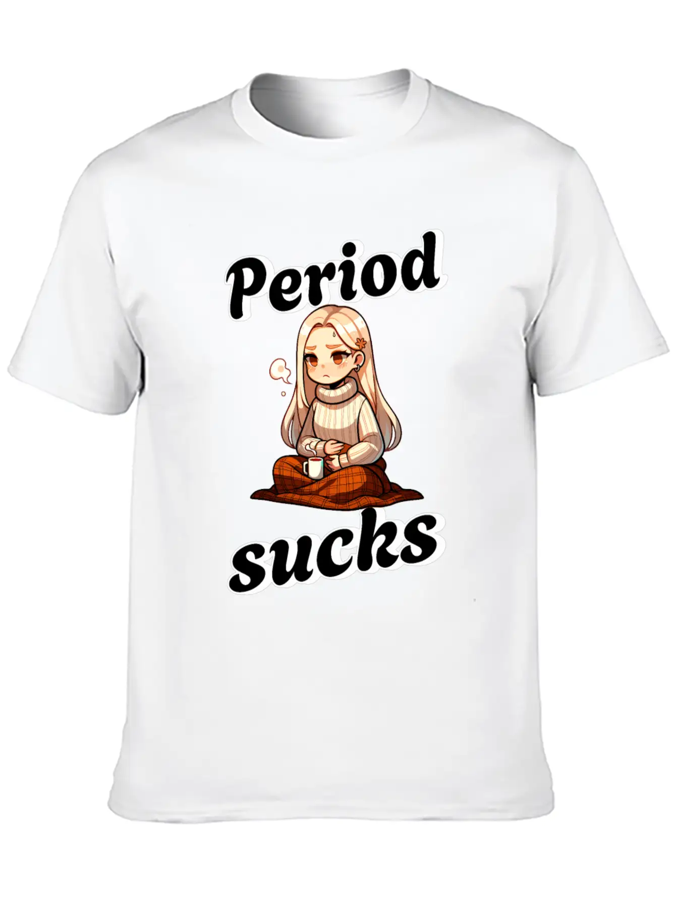 Periode Period Sucks Cozy Comfort Unisex Casual T-Shirt – Clean Design For Daily Comfort