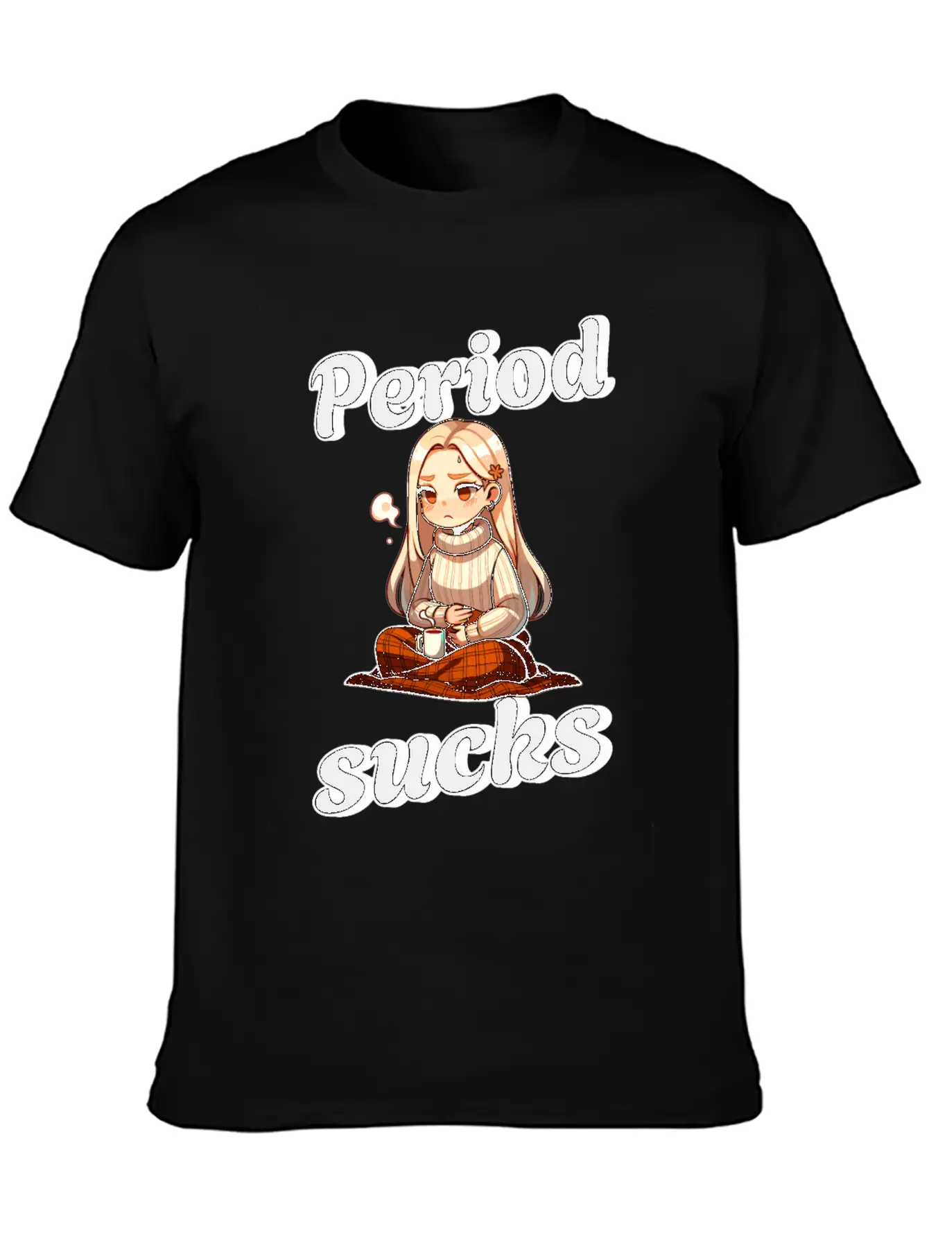 Periode Period Sucks Cozy Comfort Unisex Casual T-Shirt – Clean Design For Daily Comfort