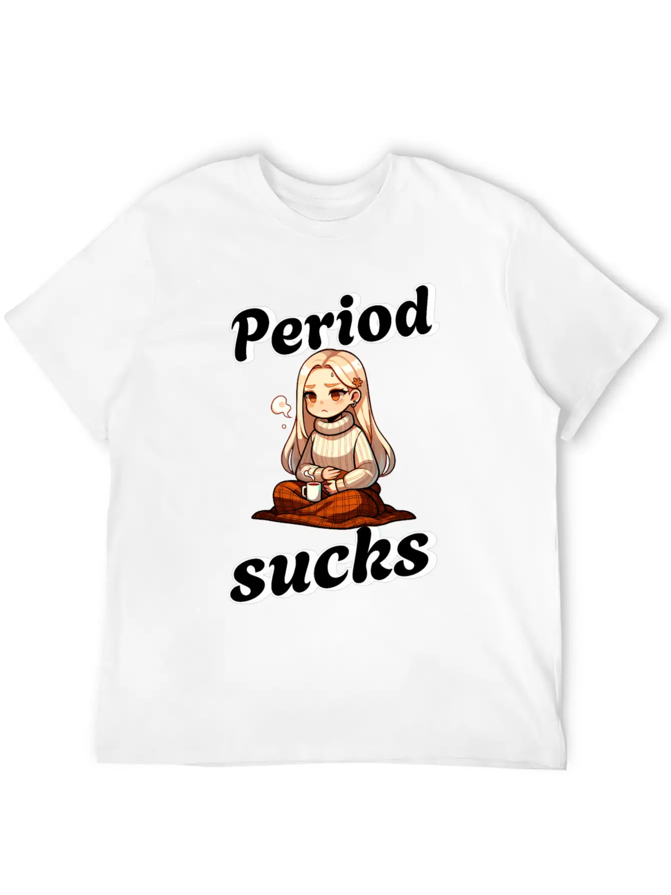 Periode Period Sucks Cozy Comfort Unisex Casual T-Shirt – Clean Design For Daily Comfort