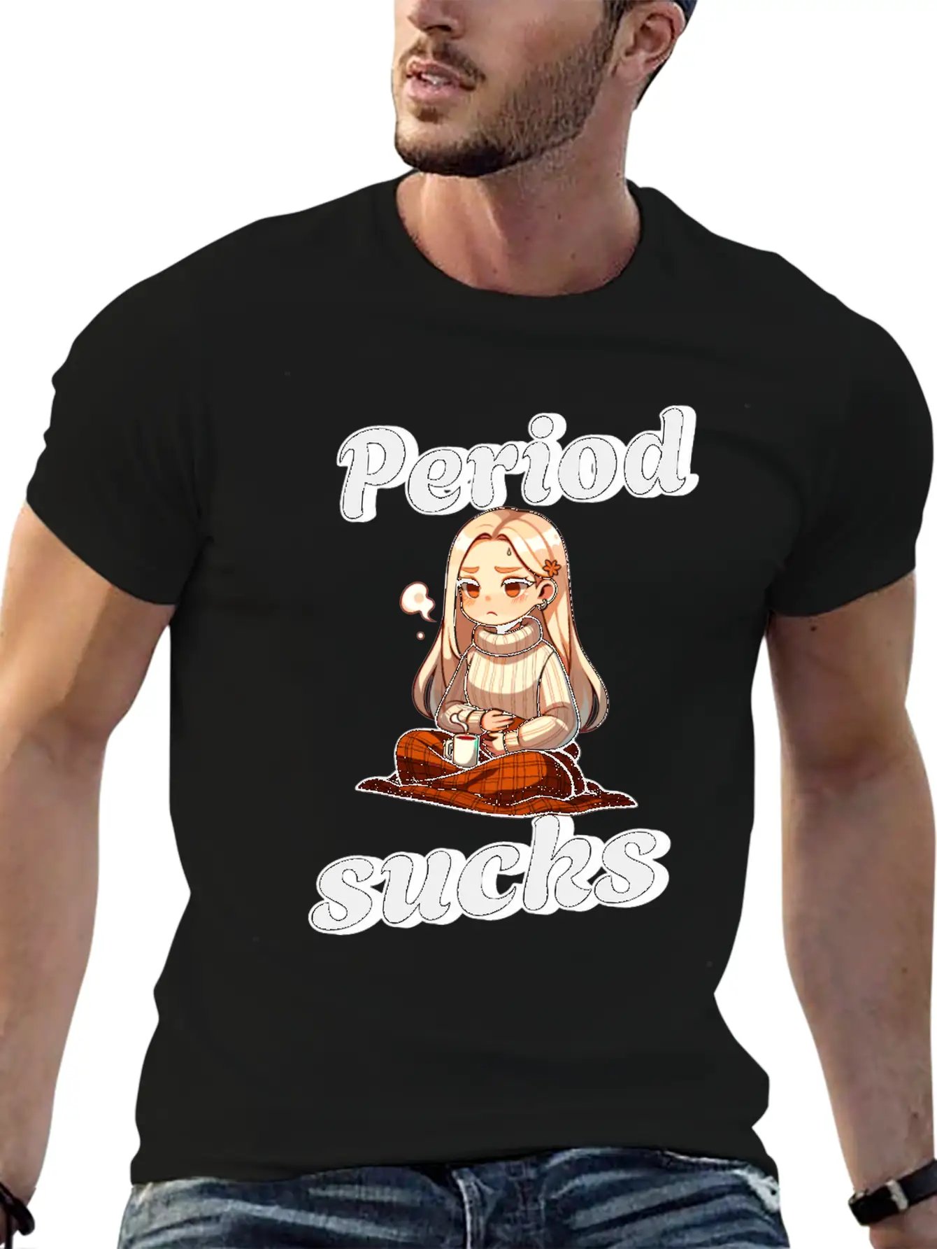 Periode Period Sucks Cozy Comfort Unisex Casual T-Shirt – Clean Design For Daily Comfort