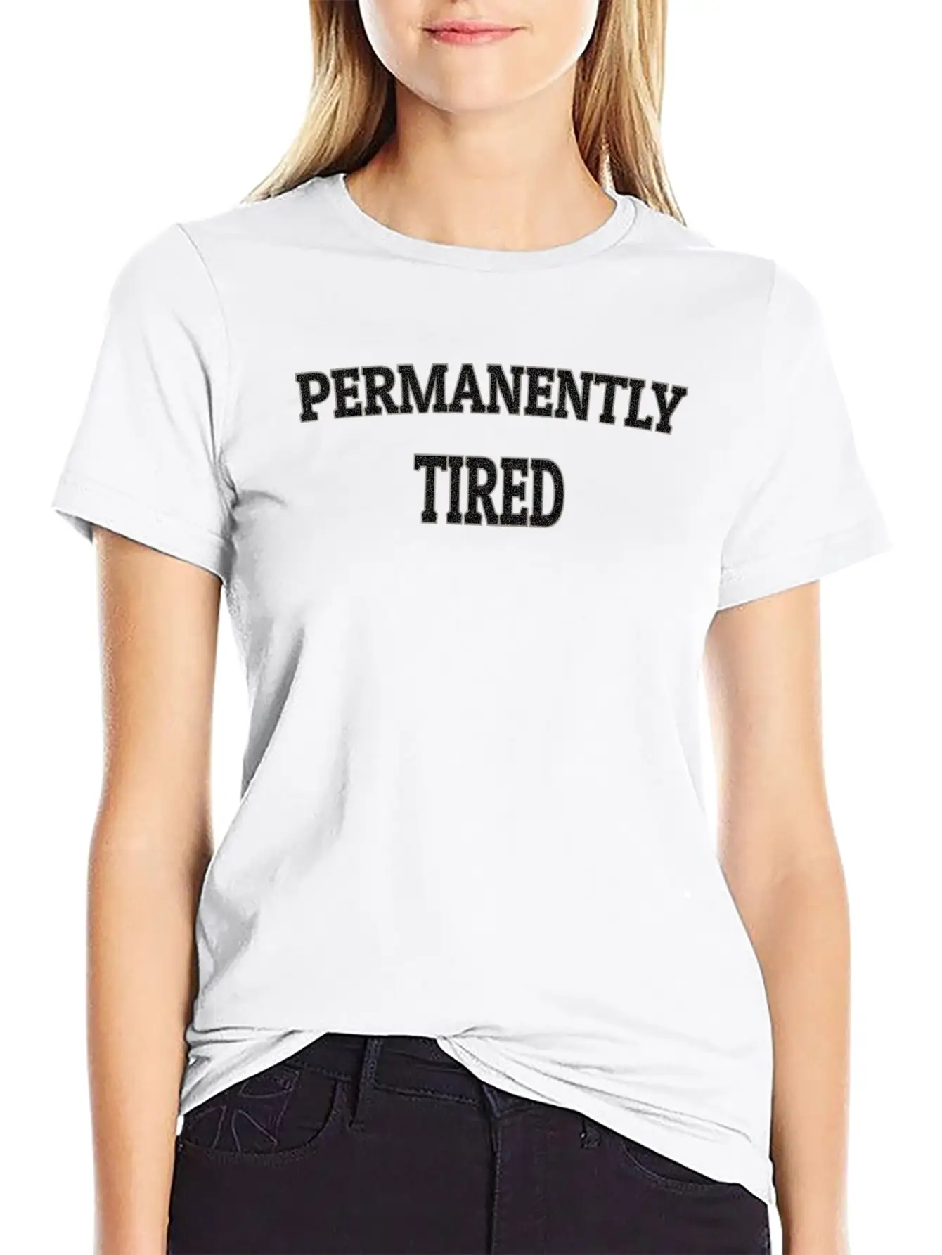 Permanently Tired Unisex Casual T-Shirt – Clean Design For Daily Comfort