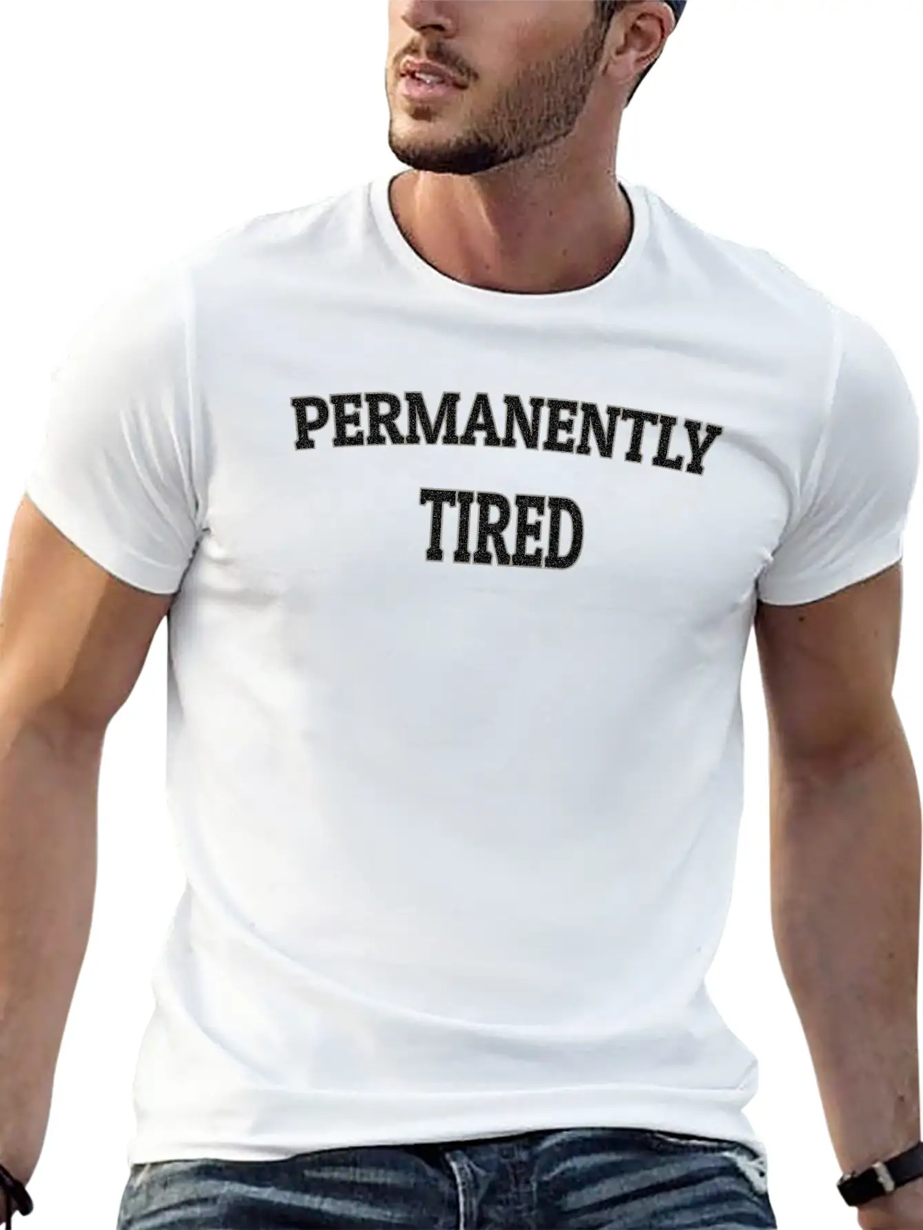 Permanently Tired Unisex Casual T-Shirt – Clean Design For Daily Comfort