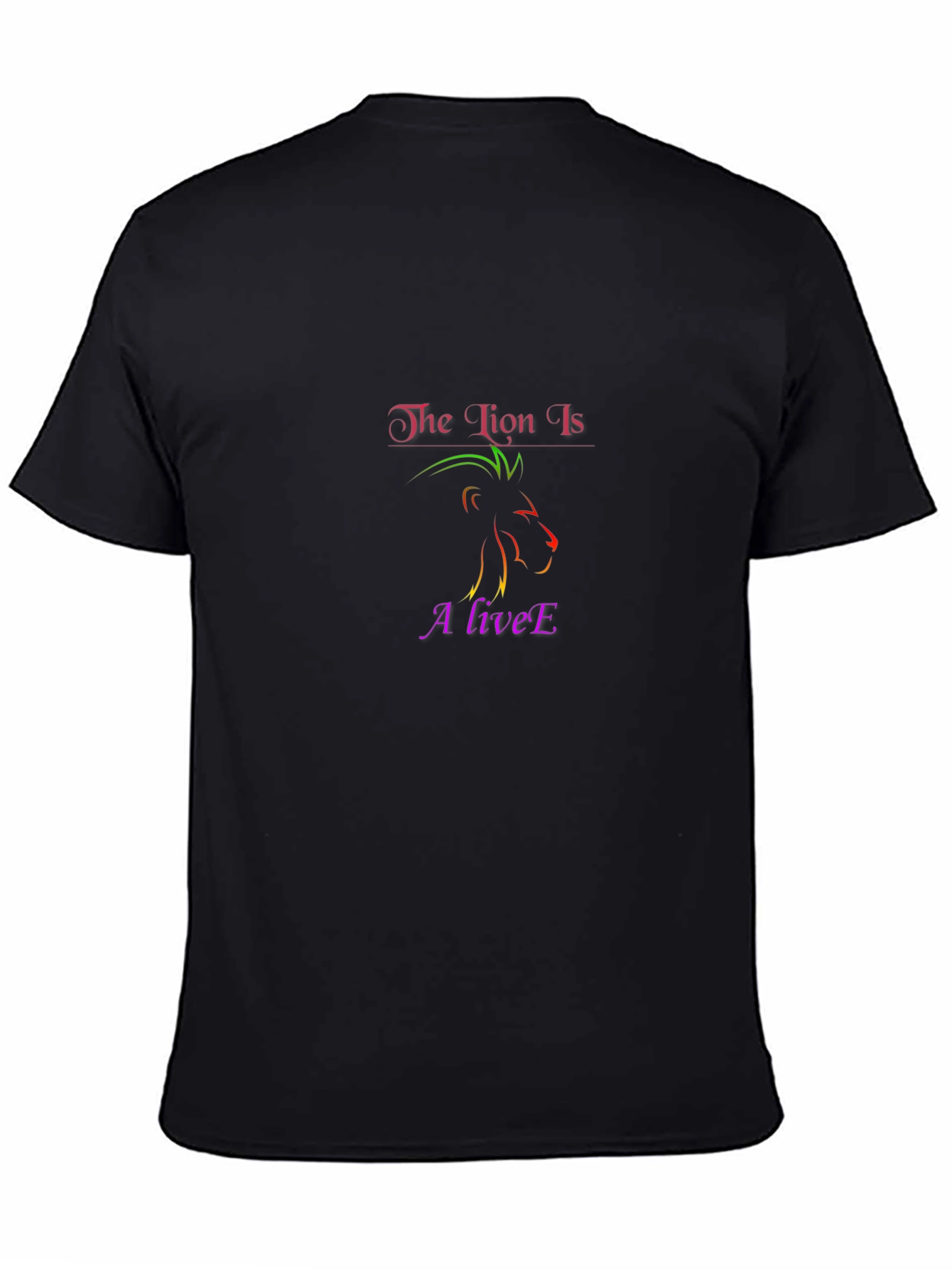 The Lion Is Alive Graphic T-Shirt - Black