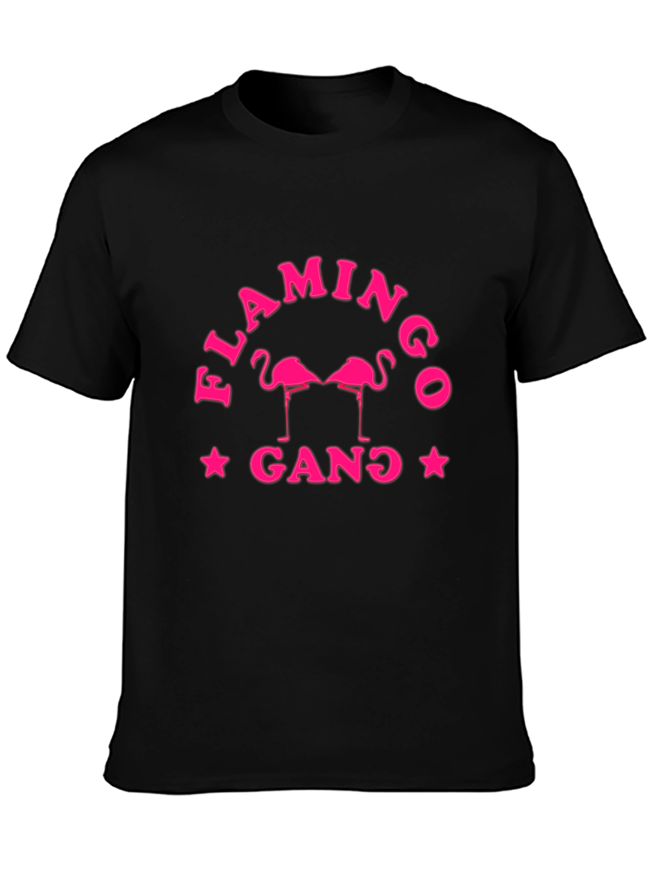 Flamingo Gang Graphic T-Shirt - Stylish Cotton Tee