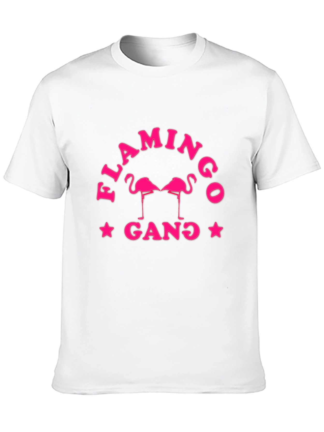 Flamingo Gang Graphic T-Shirt - Stylish Cotton Tee