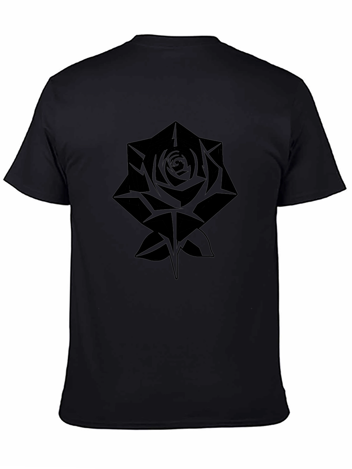 Black Rose Graphic T-Shirt - Modern Streetwear