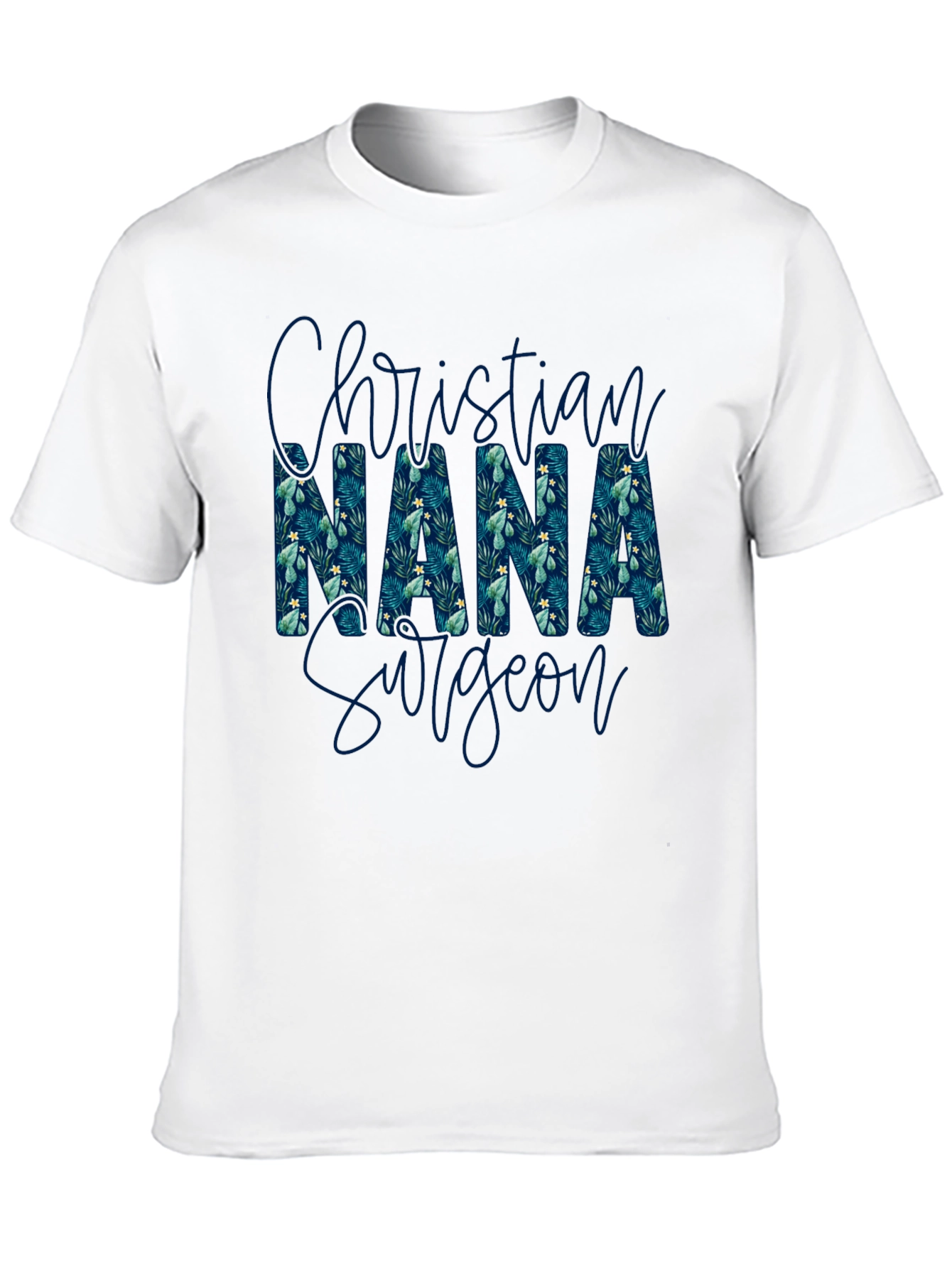 Christian Nana Surgeon T-Shirt - Floral Pattern
