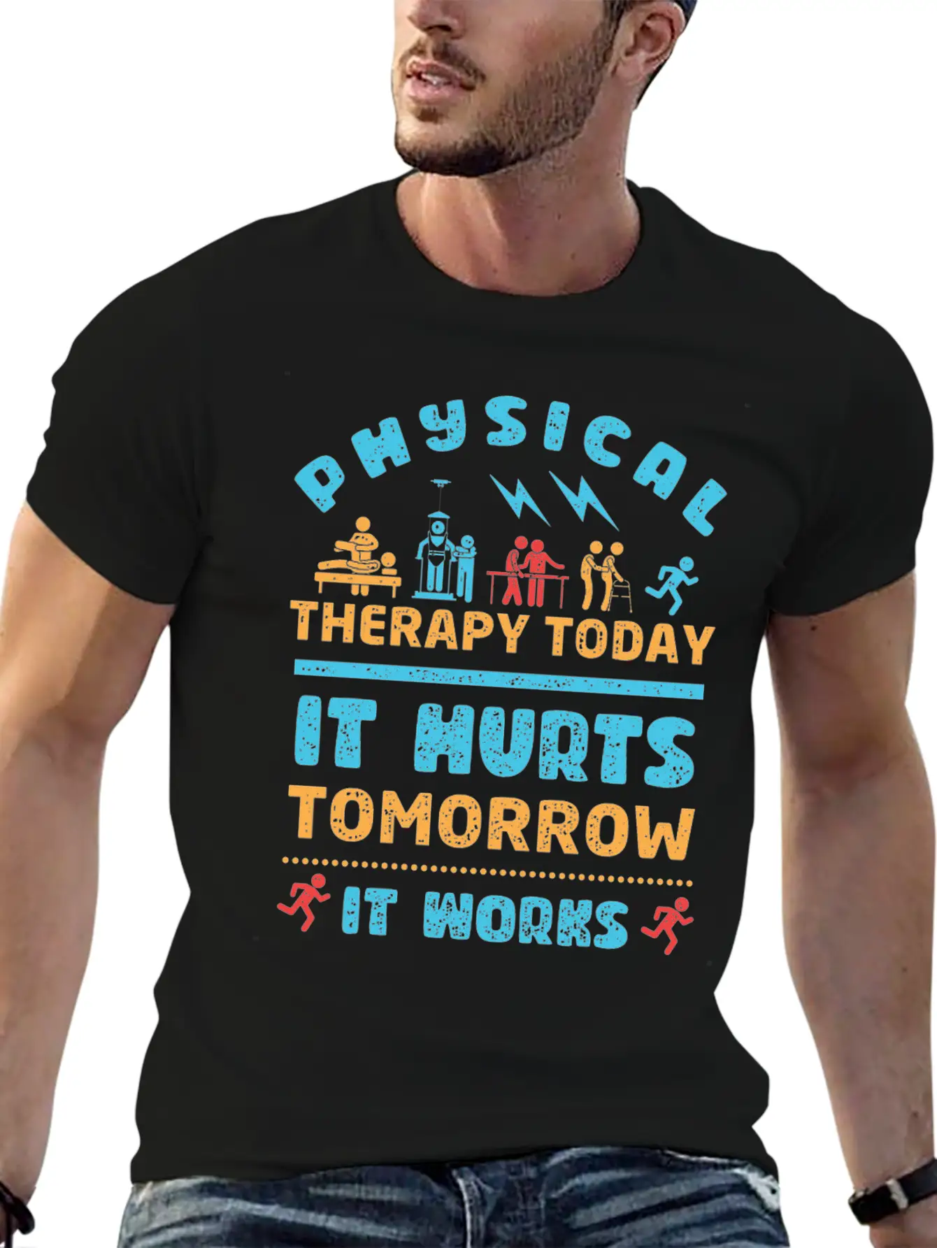 Physical Therapy Today It Hurts Tomorrow It Works Unisex Casual T-Shirt – Clean Design For Daily Comfort