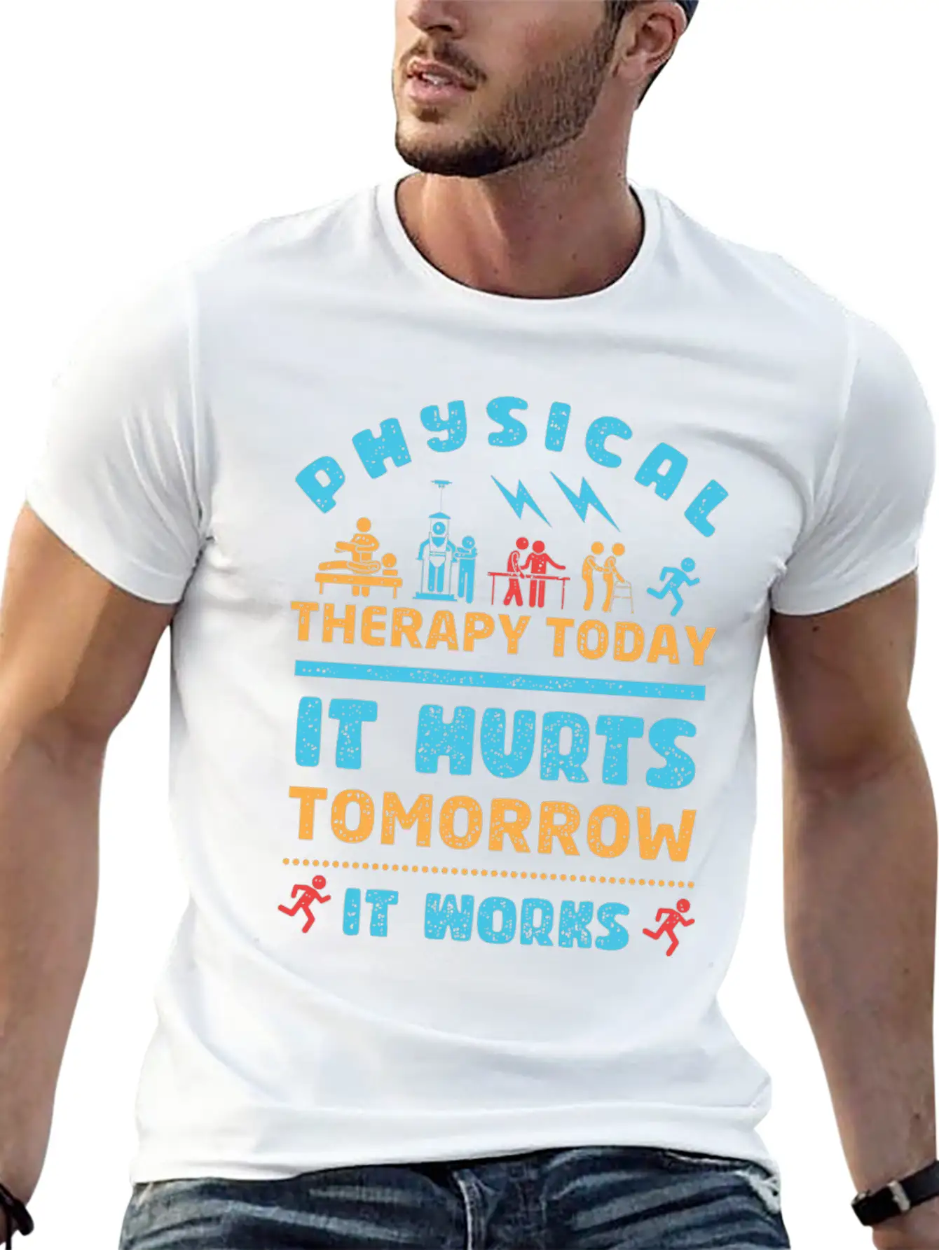 Physical Therapy Today It Hurts Tomorrow It Works Unisex Casual T-Shirt – Clean Design For Daily Comfort