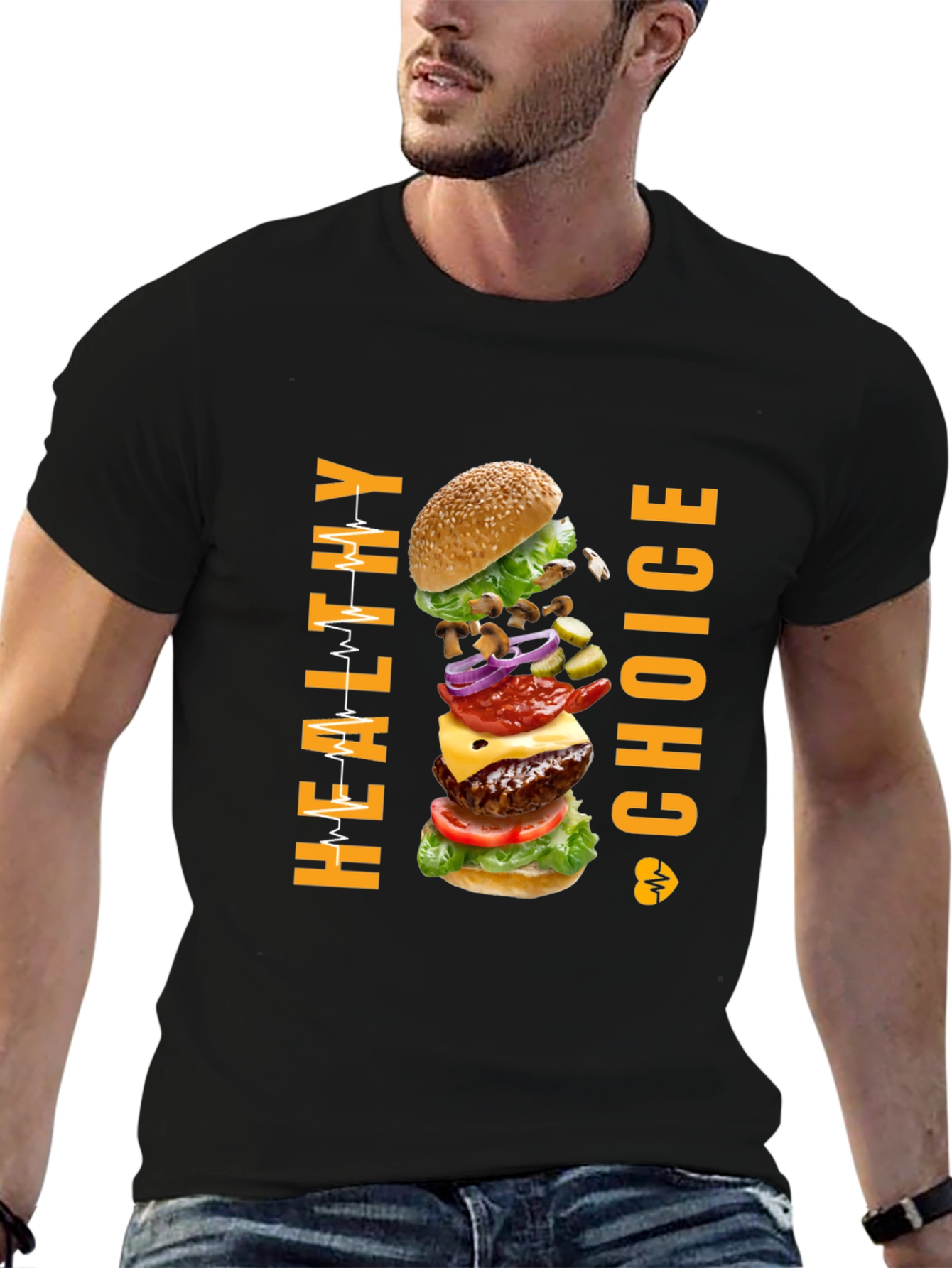 Healthy Choice Burger Graphic T-Shirt