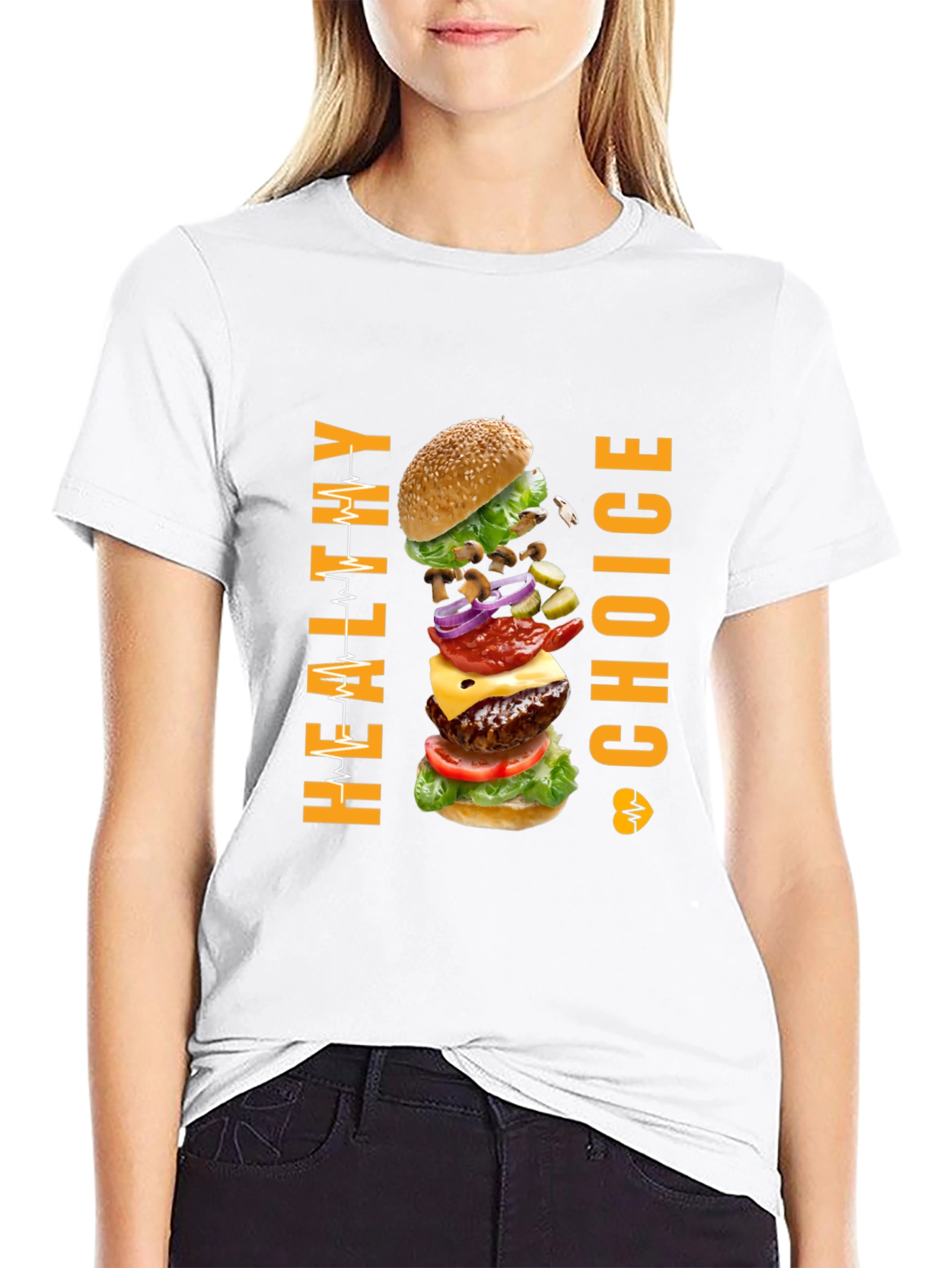 Healthy Choice Burger Graphic T-Shirt