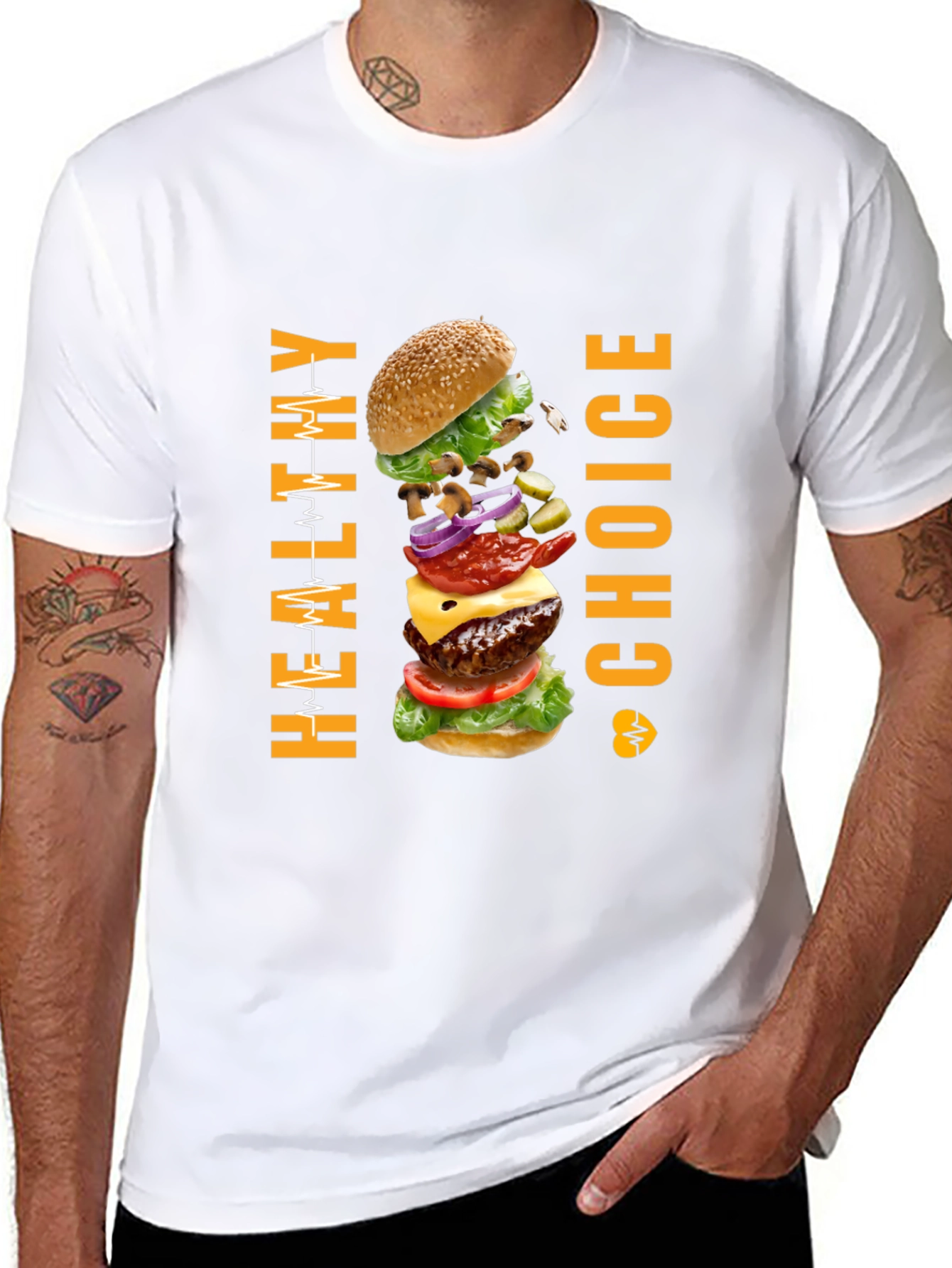 Healthy Choice Burger Graphic T-Shirt