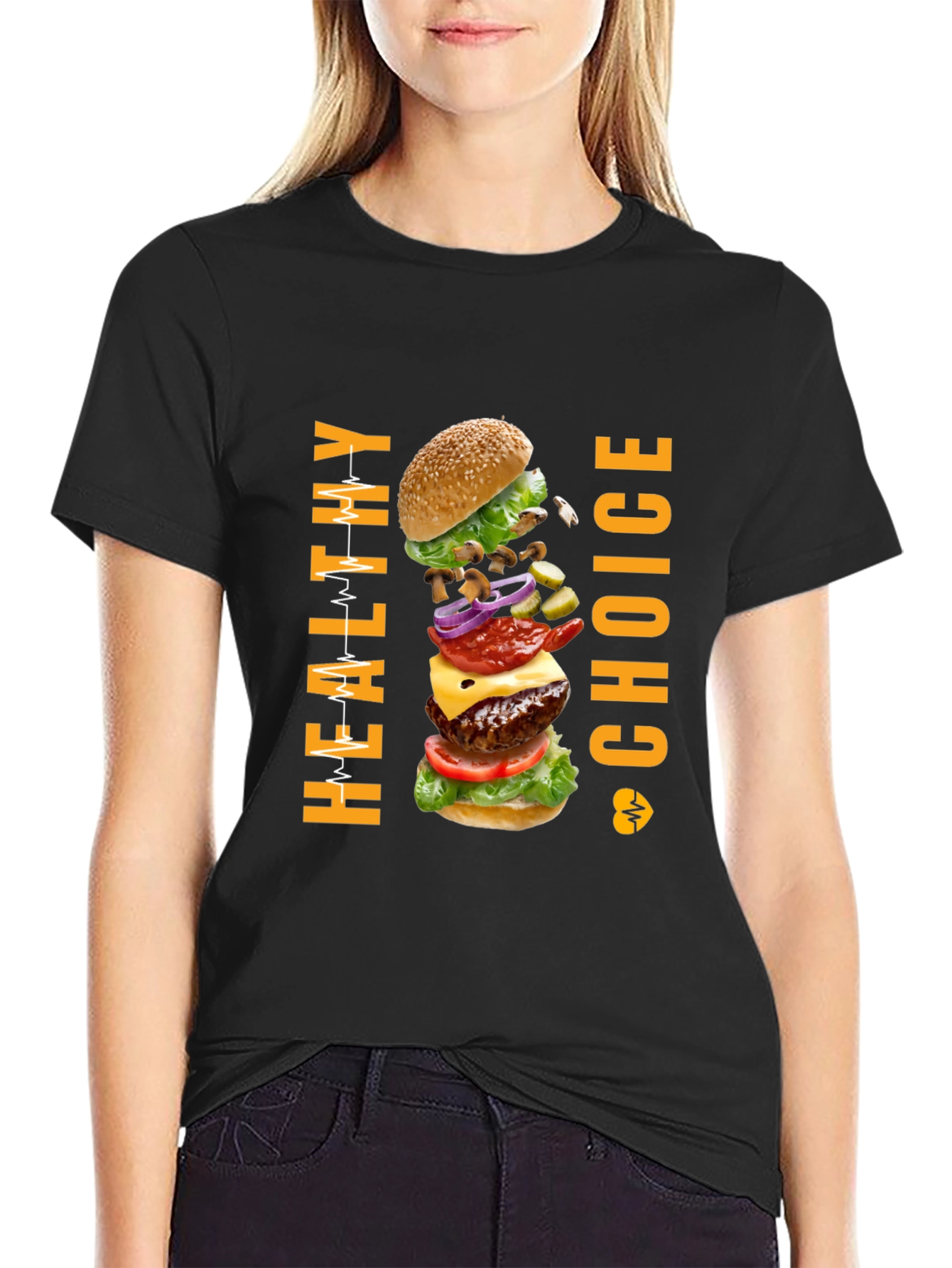Healthy Choice Burger Graphic T-Shirt