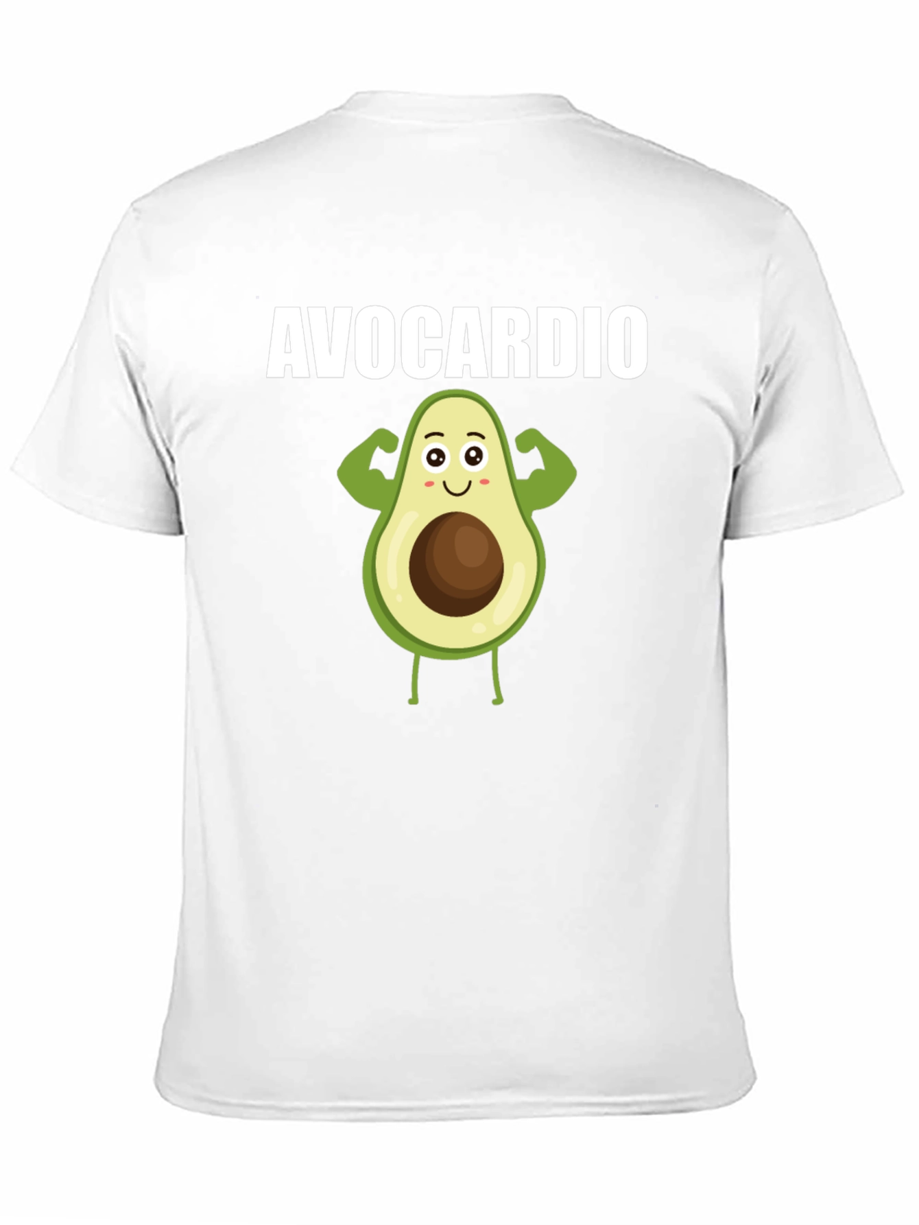 Avocardio Black T-Shirt - Funny Avocado Fitness Tee