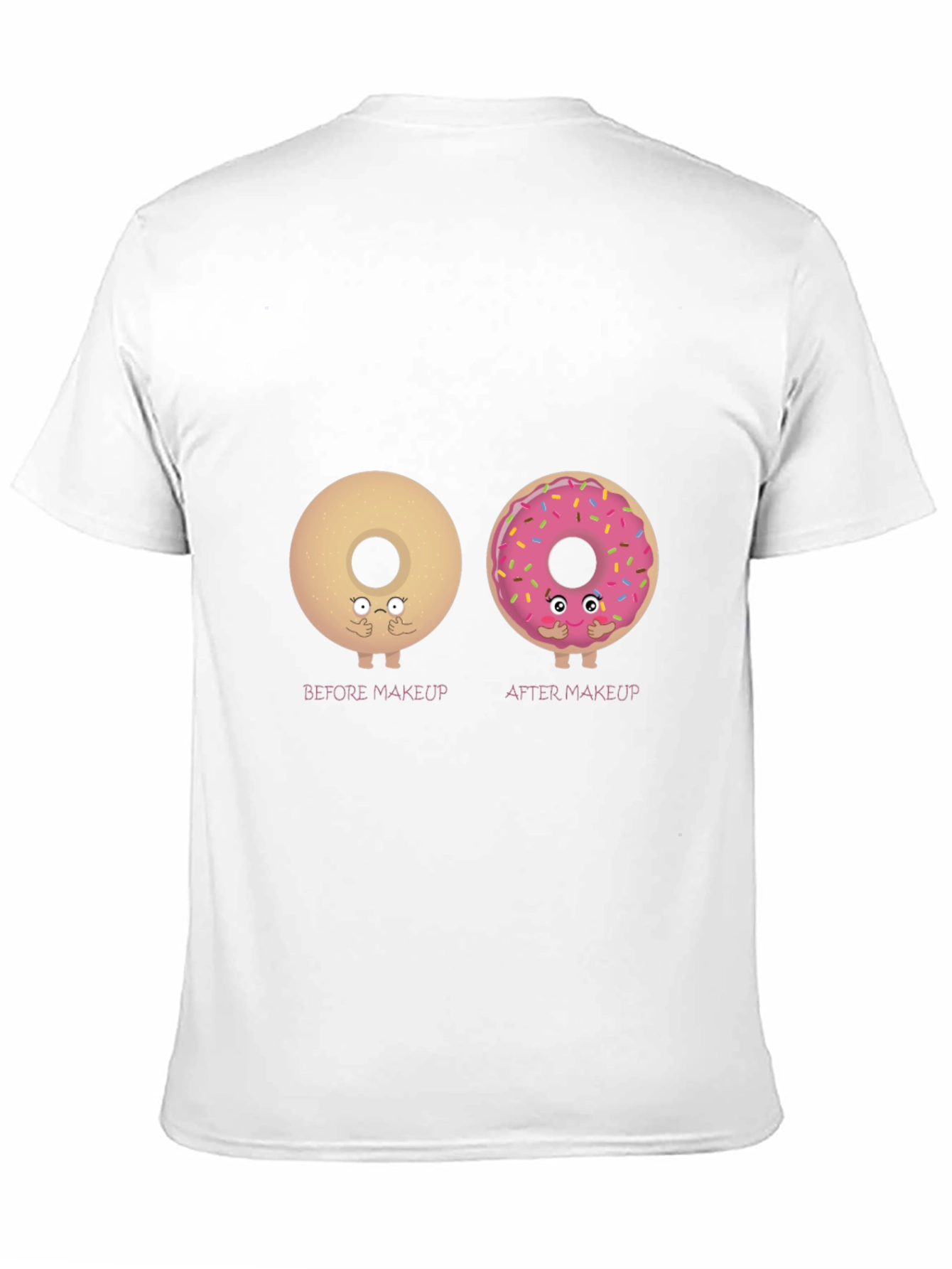 Donut Makeup T-Shirt - Black Cotton Tee