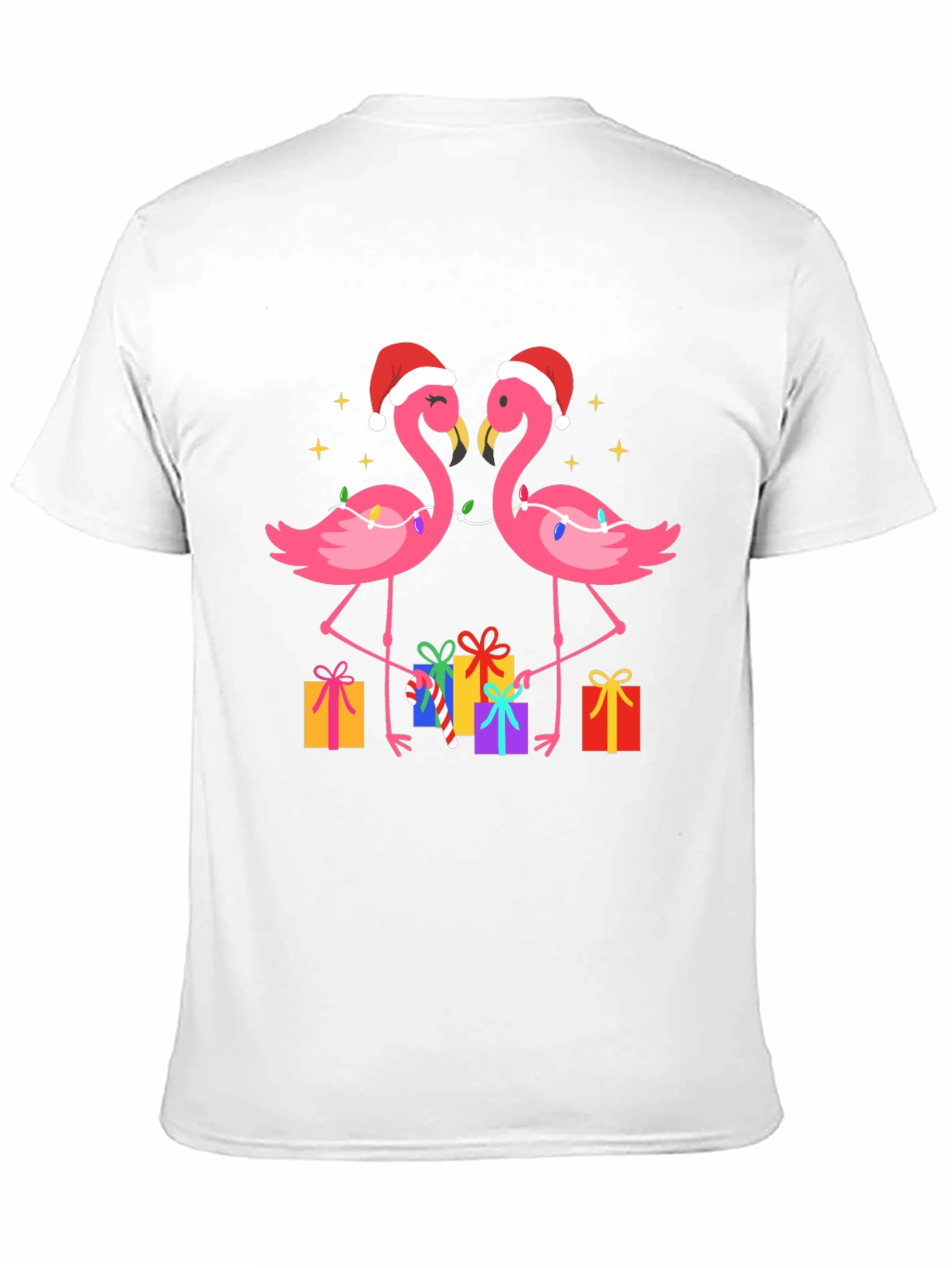 Festive Flamingo Christmas T-Shirt