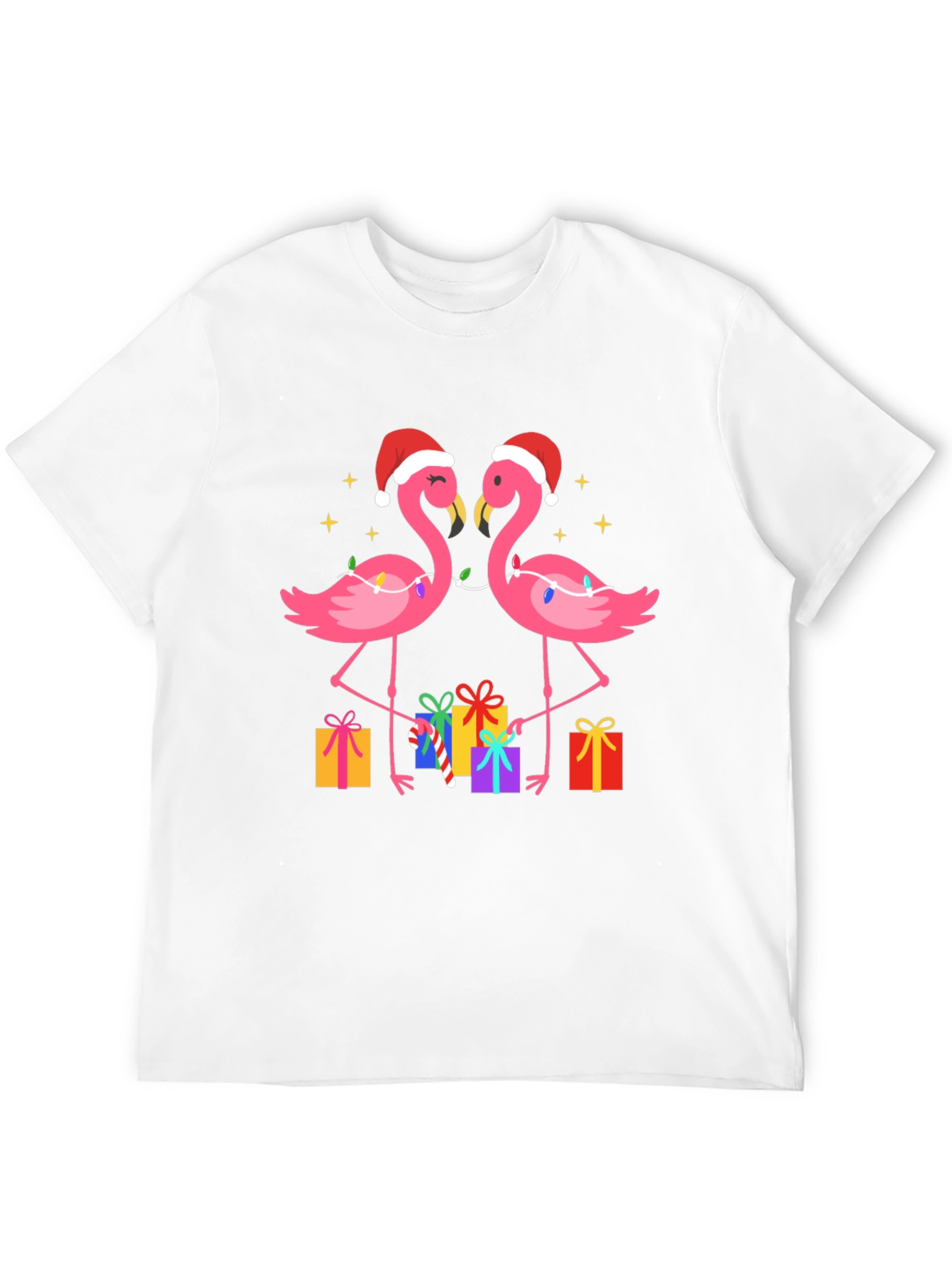 Festive Flamingo Christmas T-Shirt