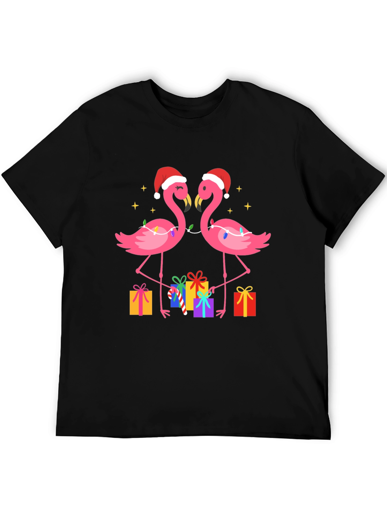 Festive Flamingo Christmas T-Shirt
