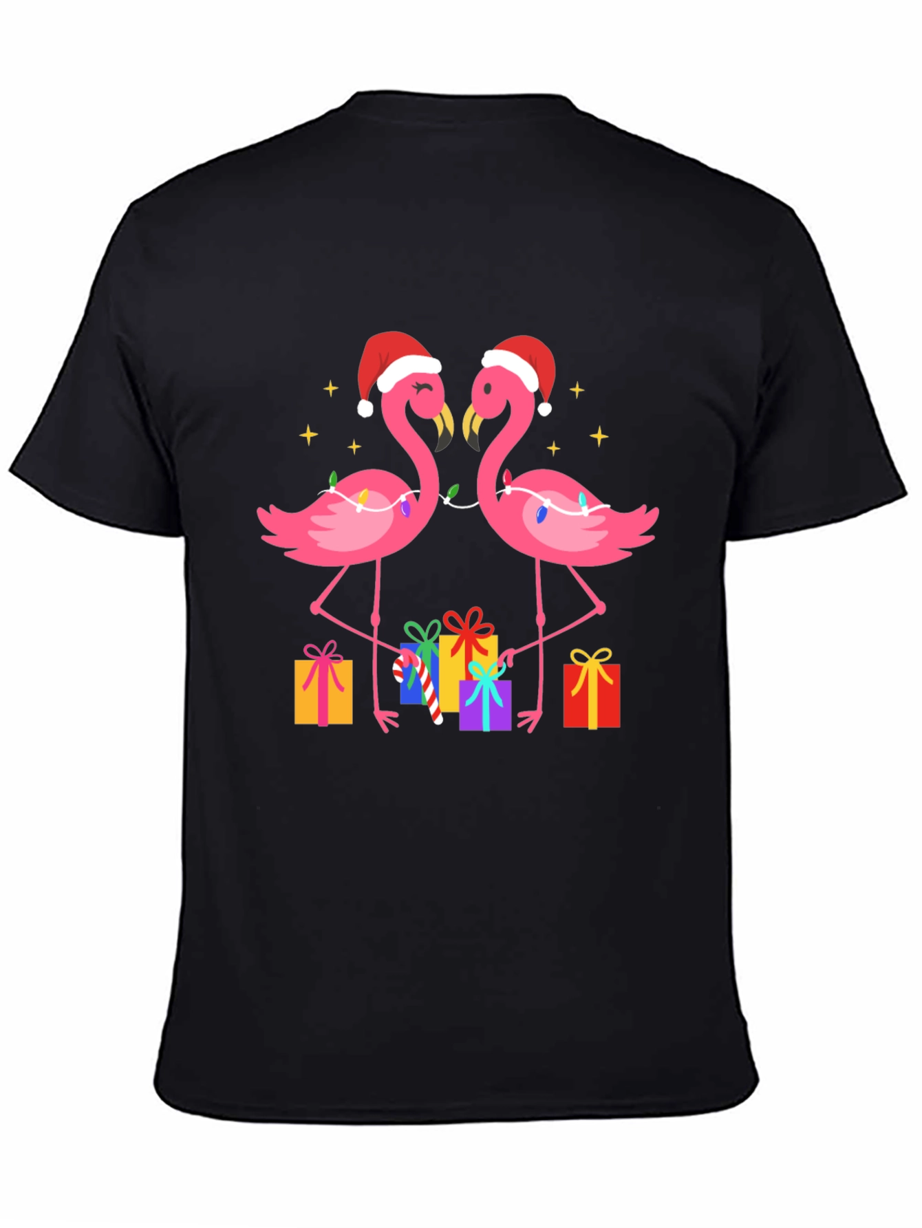 Festive Flamingo Christmas T-Shirt