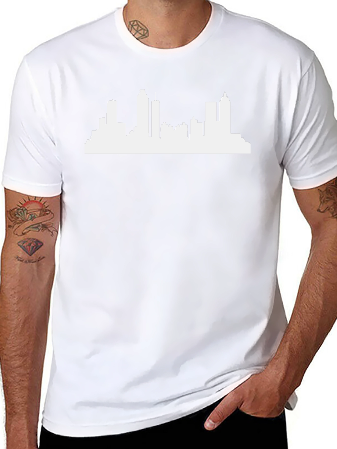 Cityscape Graphic Tee - Black
