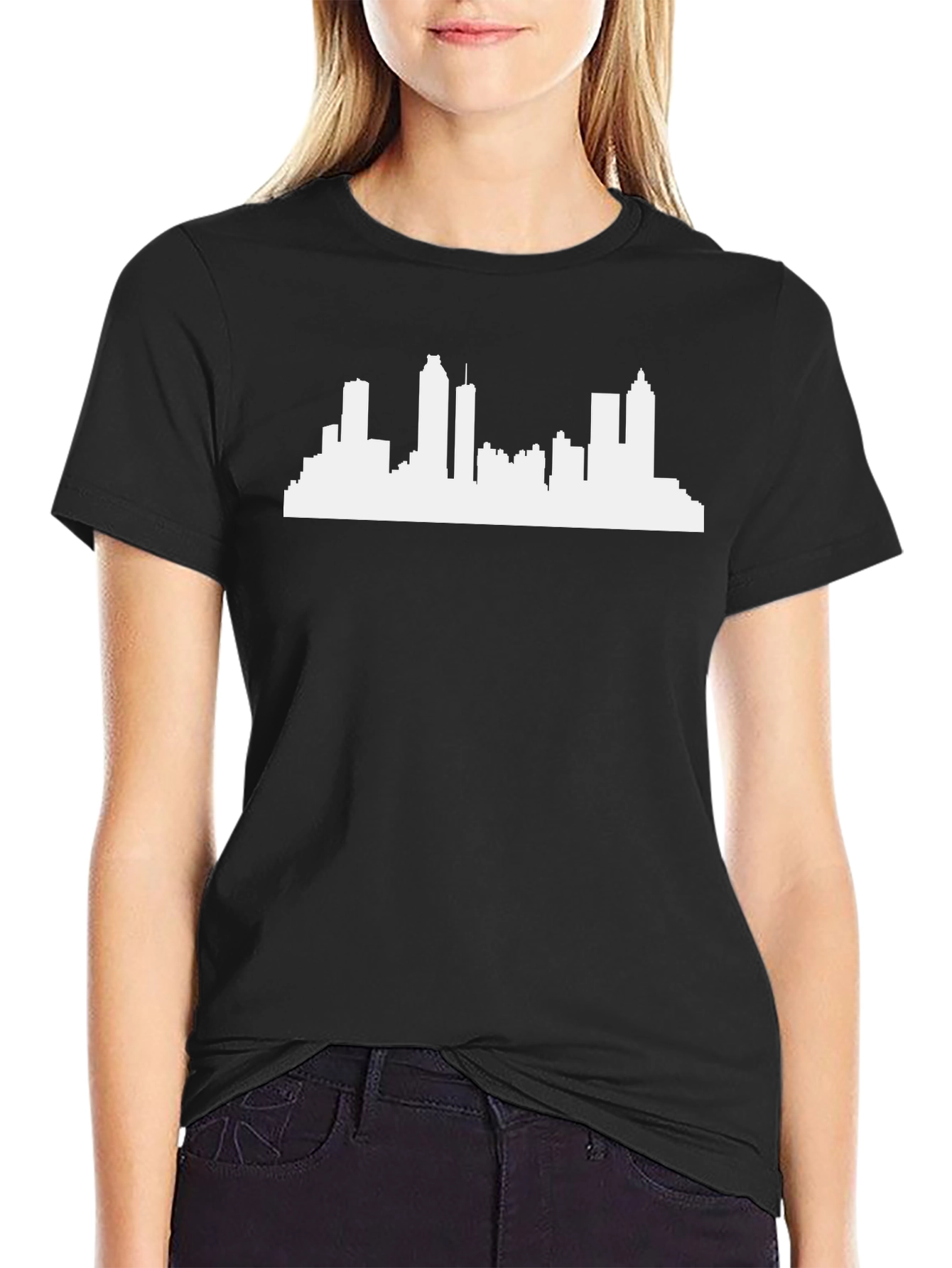 Cityscape Graphic Tee - Black