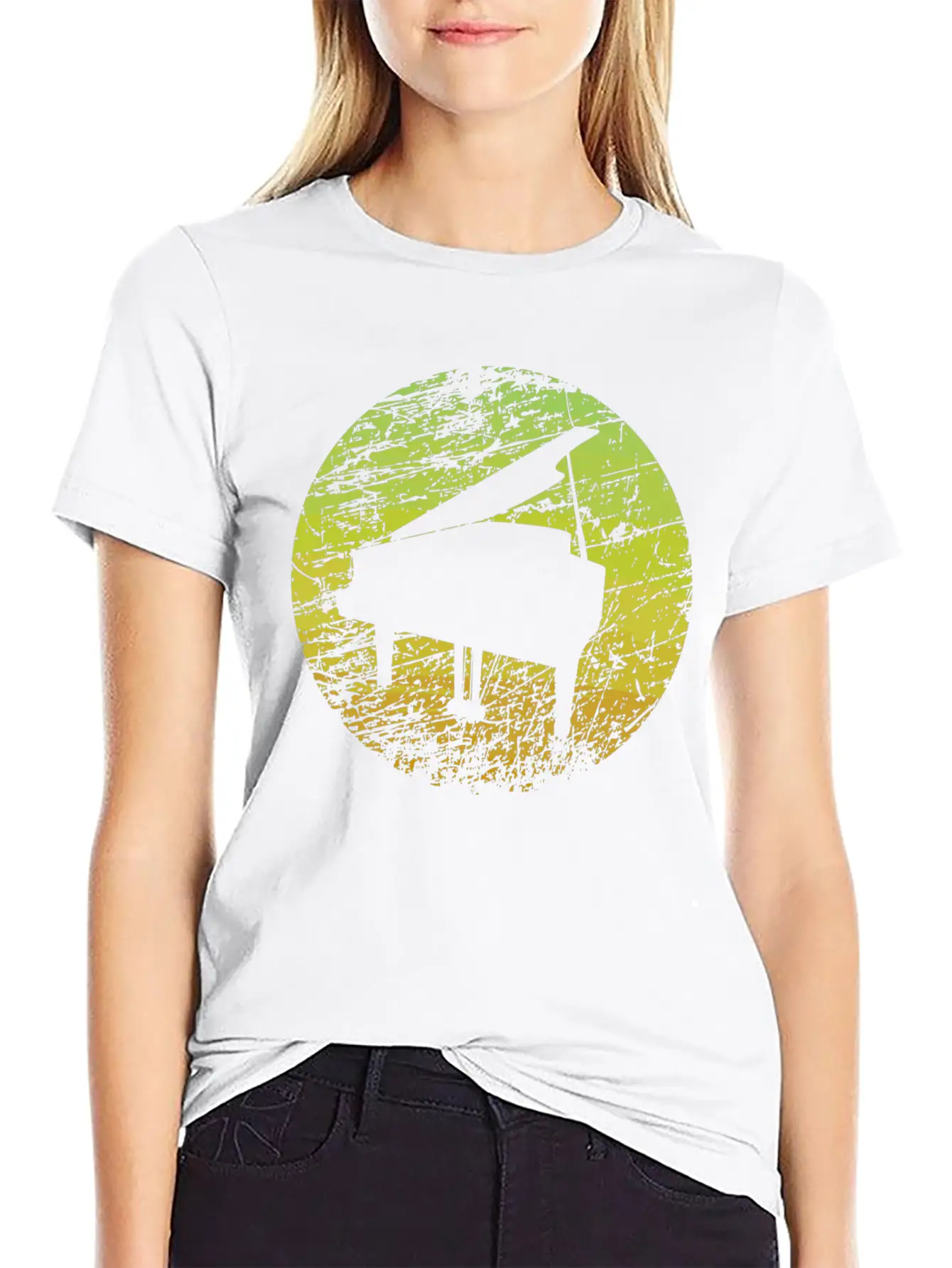 Piano Unisex Casual T-Shirt – Clean Design For Daily Comfort