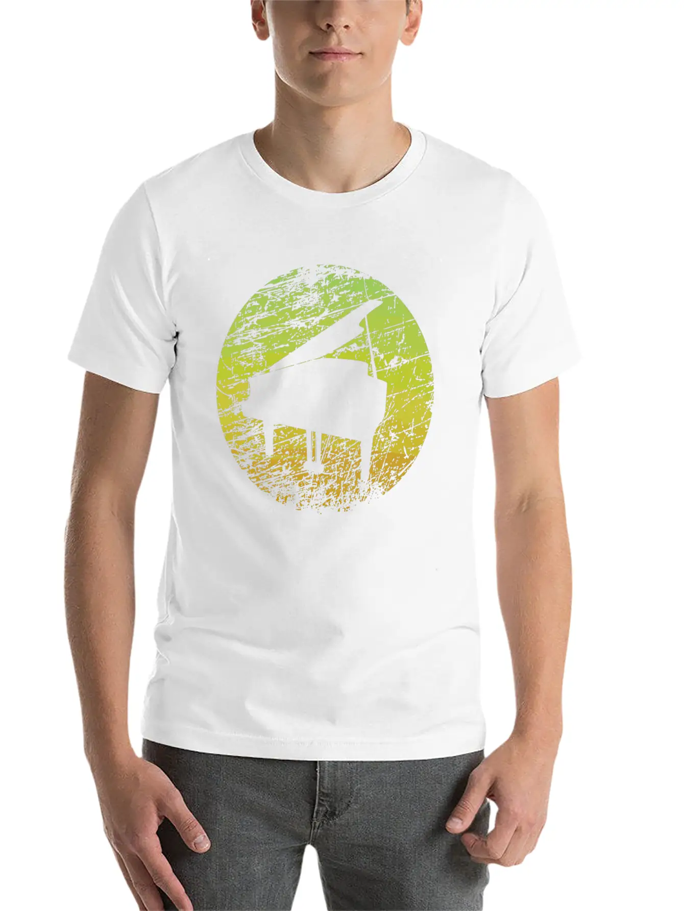Piano Unisex Casual T-Shirt – Clean Design For Daily Comfort