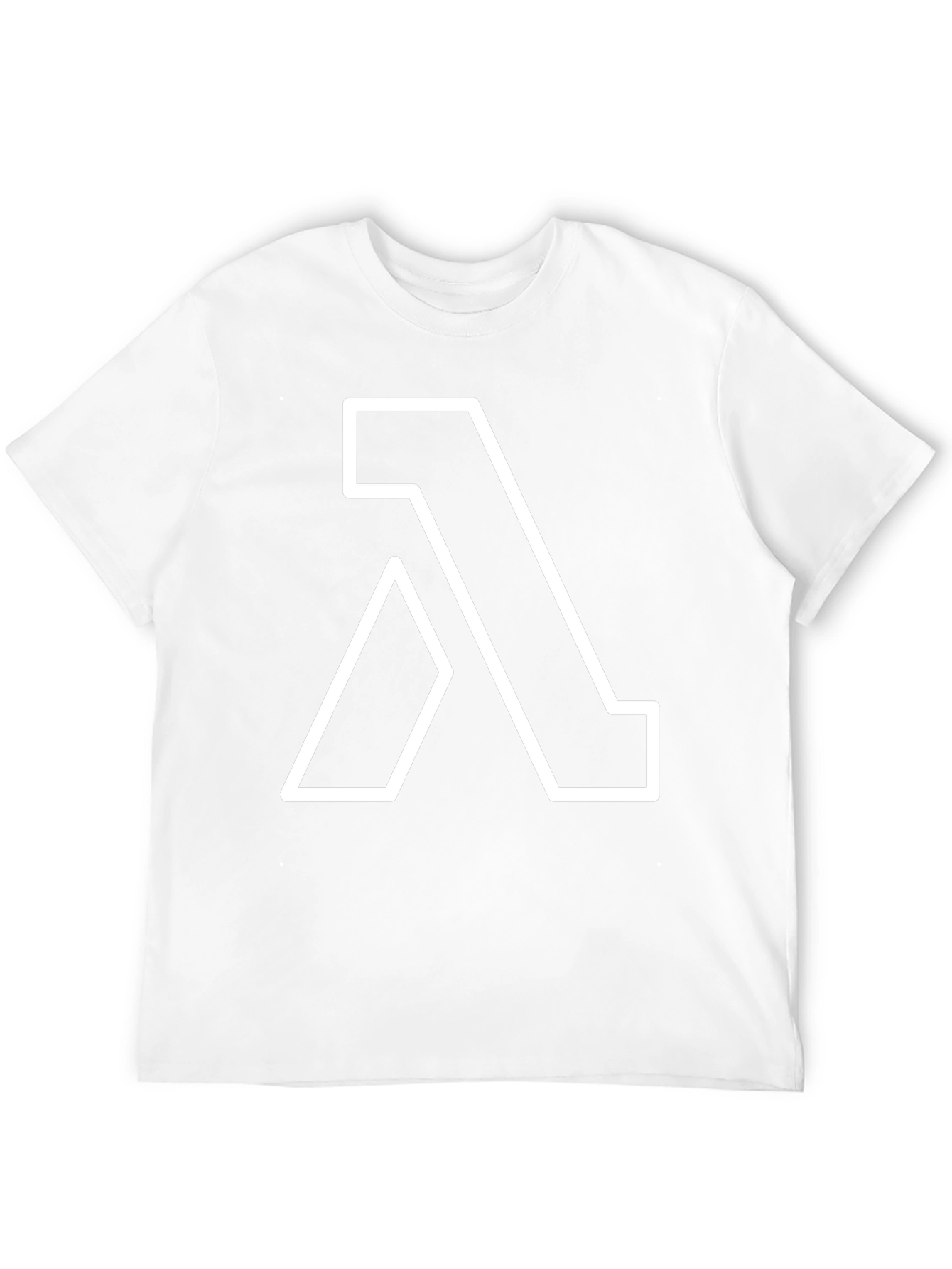 Lambda Symbol Graphic T-Shirt - Black