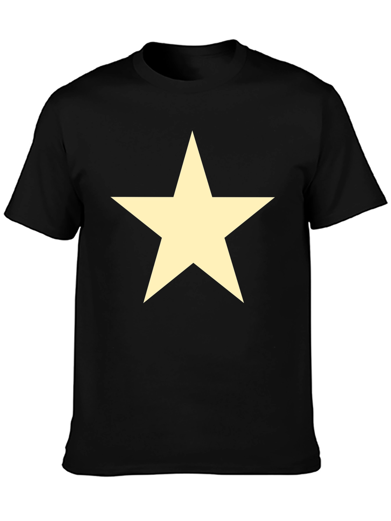 Black Star Graphic Tee - Casual Style