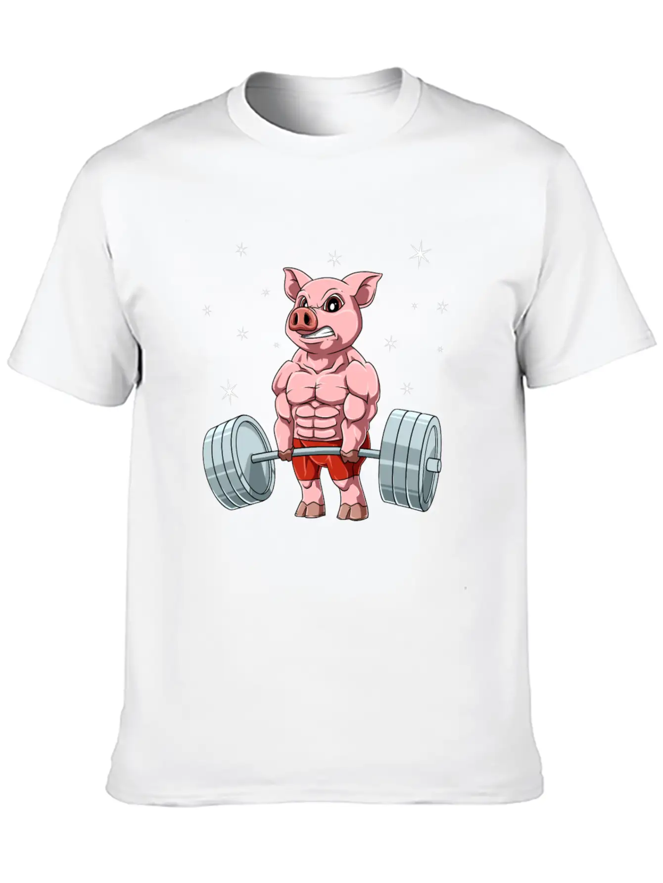 Pig Weightlifting Fitness Gym For A Animal Lover Unisex Casual T-Shirt – Clean Design For Daily Comfort