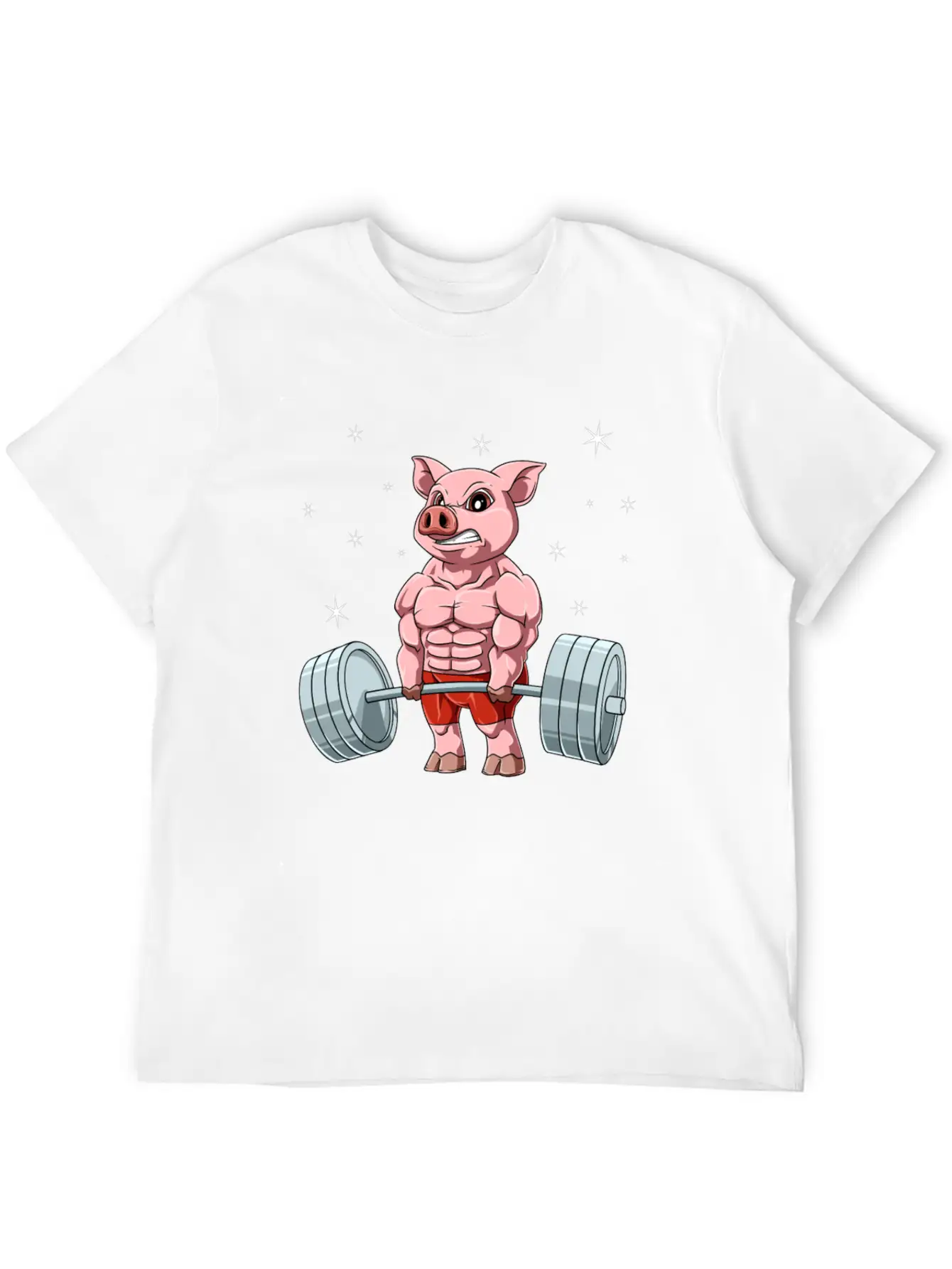 Pig Weightlifting Fitness Gym For A Animal Lover Unisex Casual T-Shirt – Clean Design For Daily Comfort