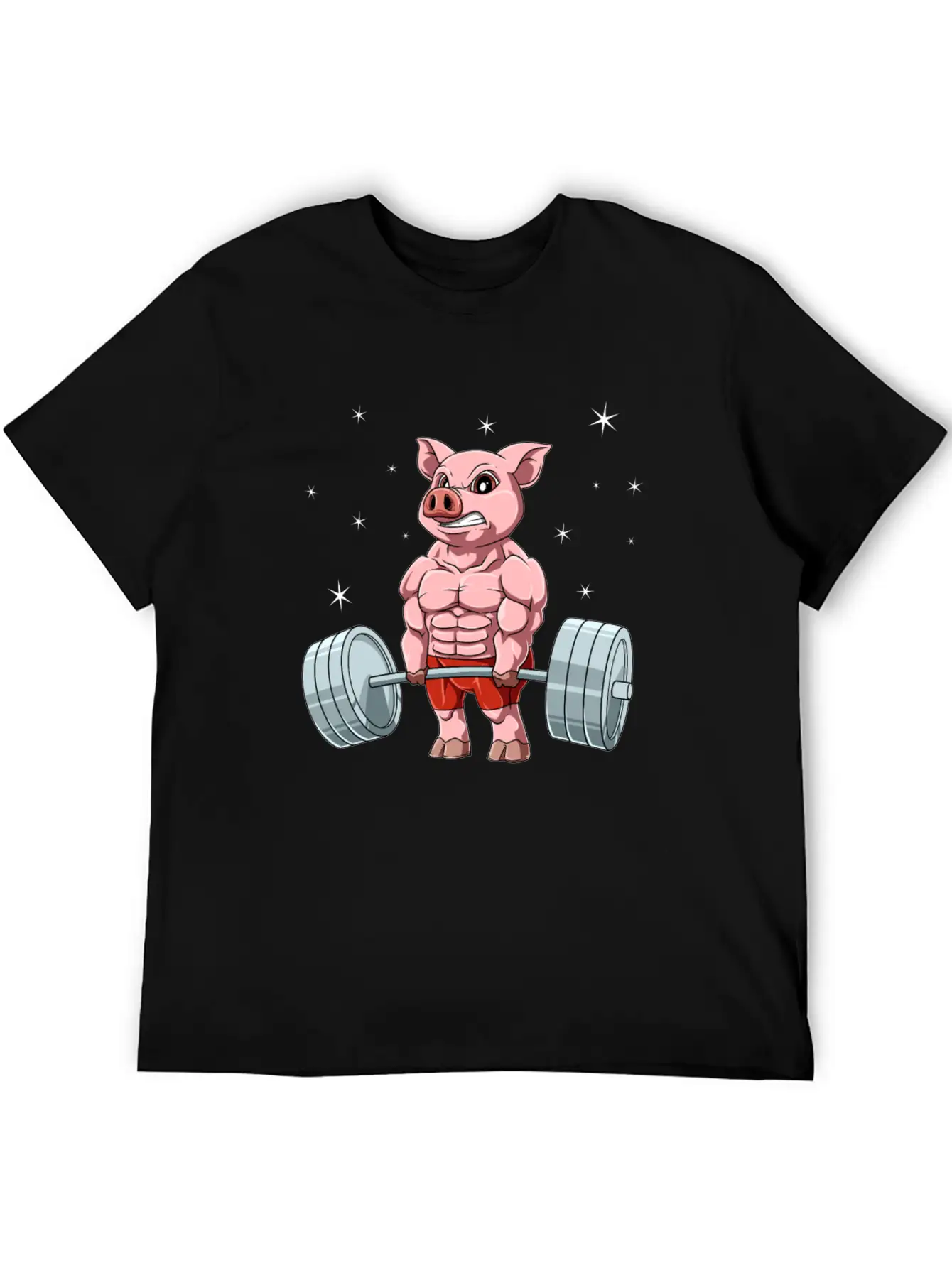 Pig Weightlifting Fitness Gym For A Animal Lover Unisex Casual T-Shirt – Clean Design For Daily Comfort