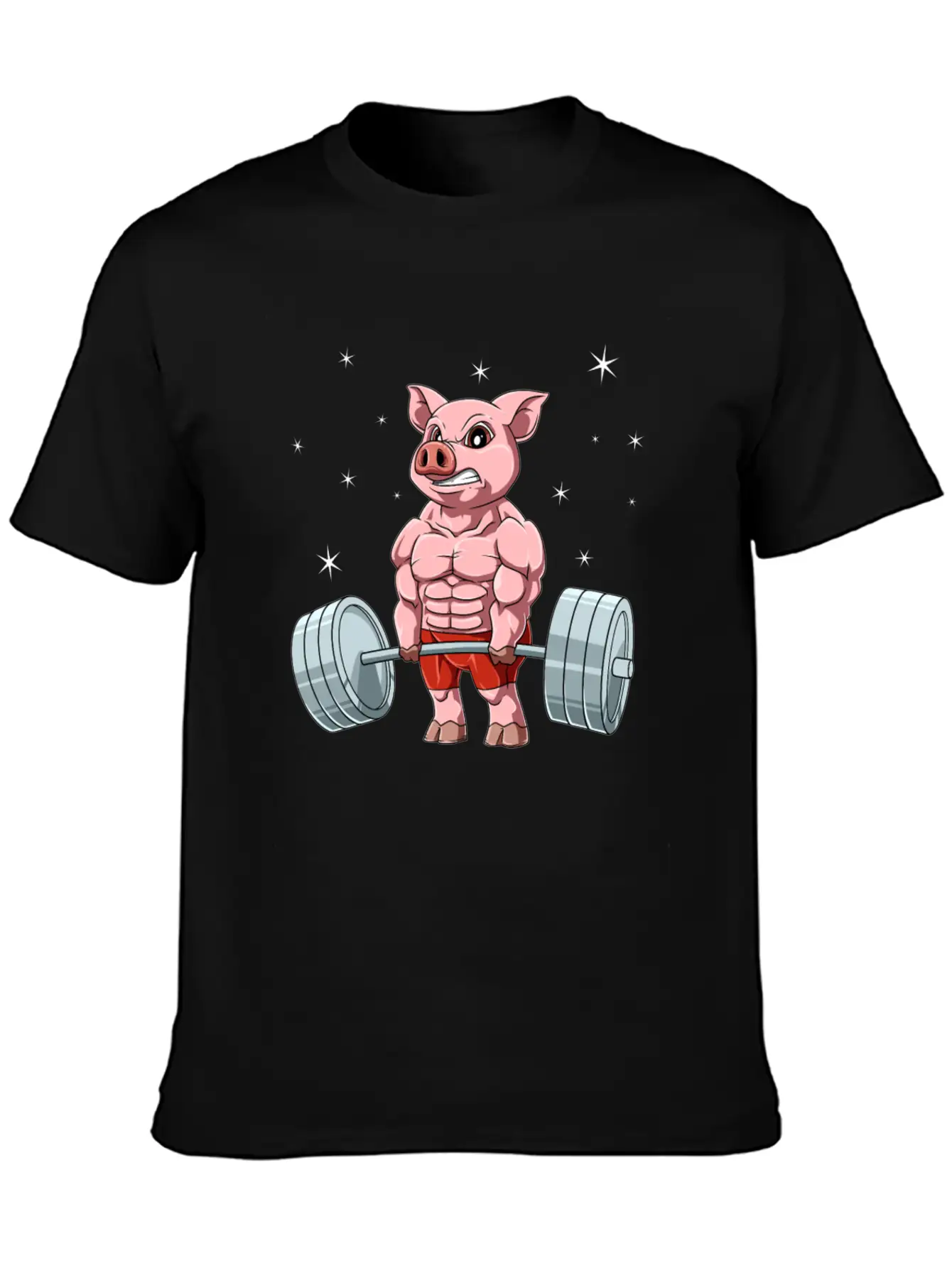 Pig Weightlifting Fitness Gym For A Animal Lover Unisex Casual T-Shirt – Clean Design For Daily Comfort
