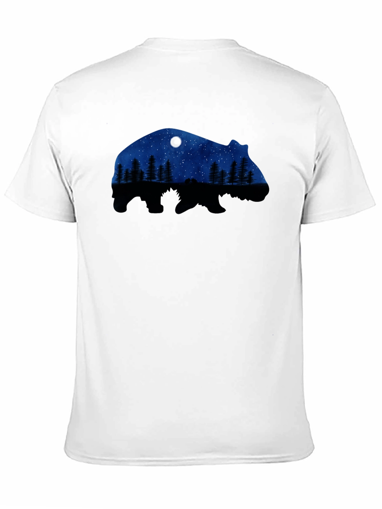 Bear Silhouette Nature Scene T-Shirt