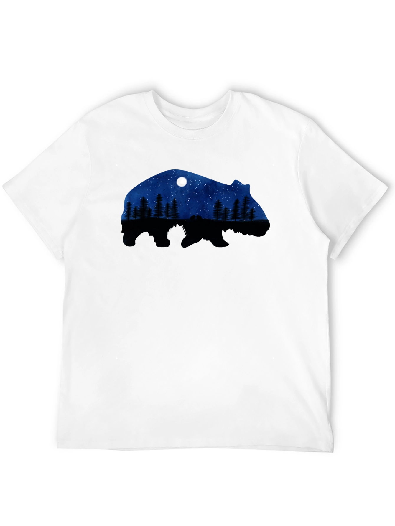 Bear Silhouette Nature Scene T-Shirt