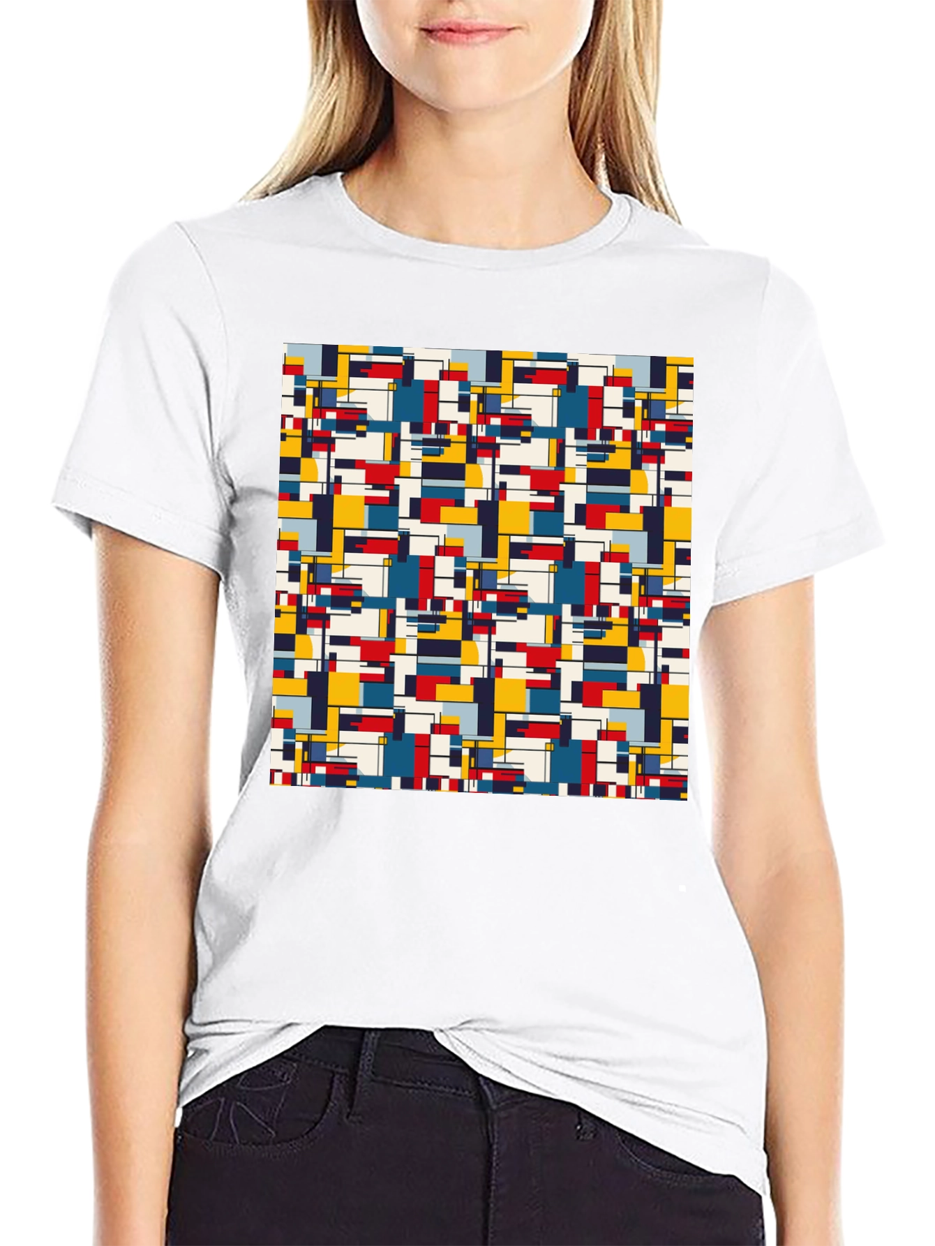 Modern Art Pattern Tee - Stylish Abstract Design
