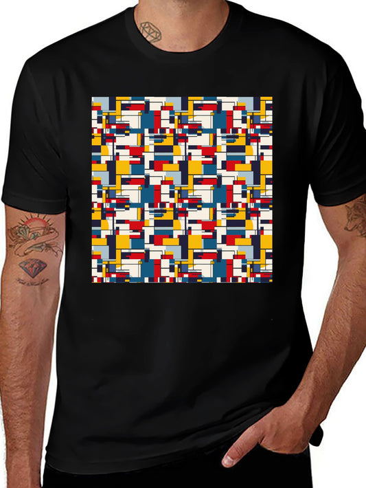 Modern Art Pattern Tee - Stylish Abstract Design