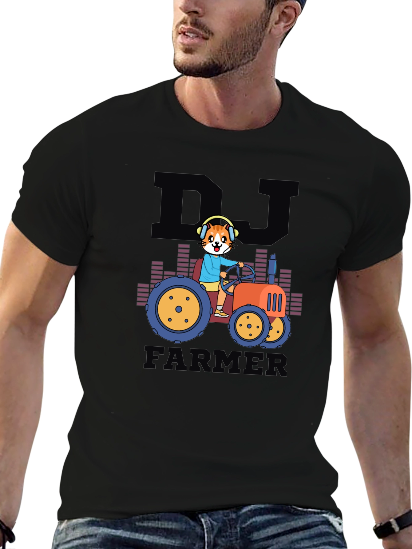 DJ Farmer Graphic Tee - Black T-Shirt