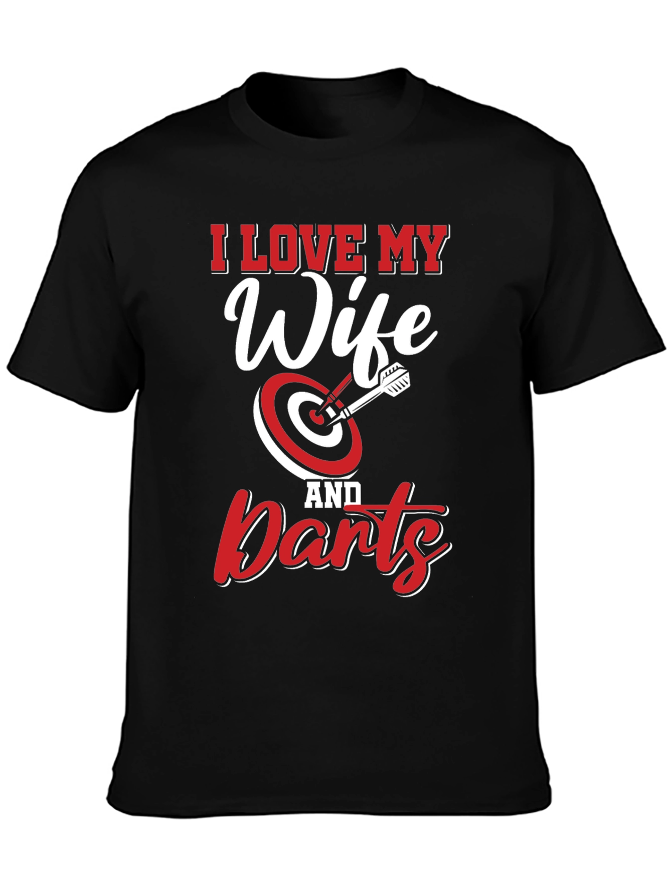 I Love My Wife & Darts Graphic Tee
