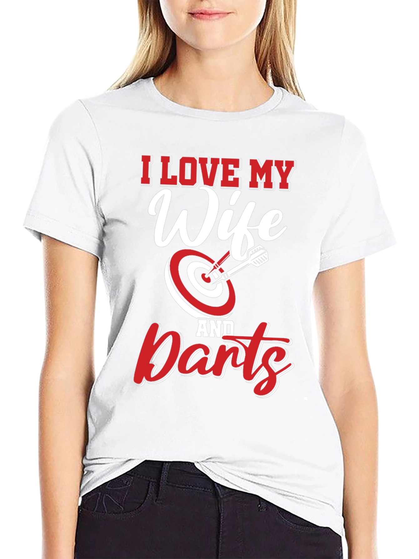 I Love My Wife & Darts Graphic Tee