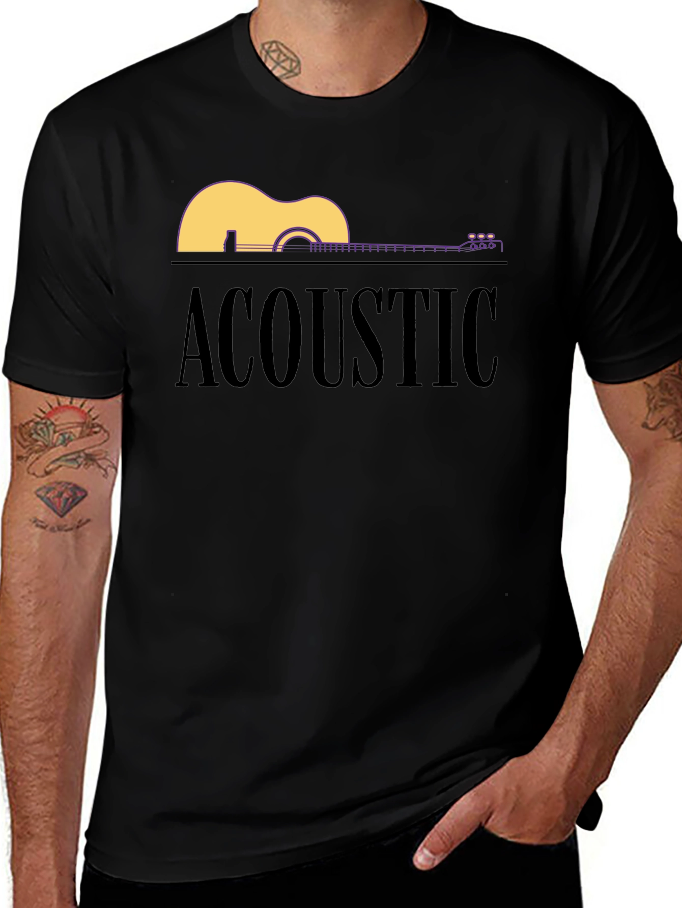 Acoustic Guitar Graphic Tee - Unisex