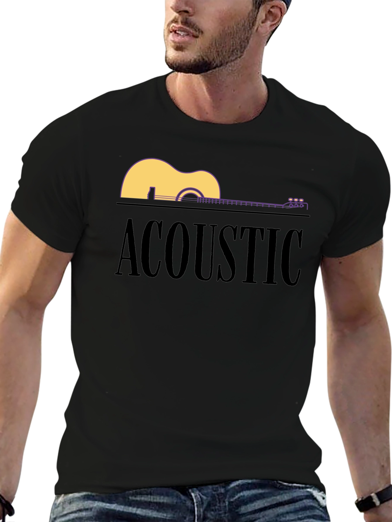 Acoustic Guitar Graphic Tee - Unisex