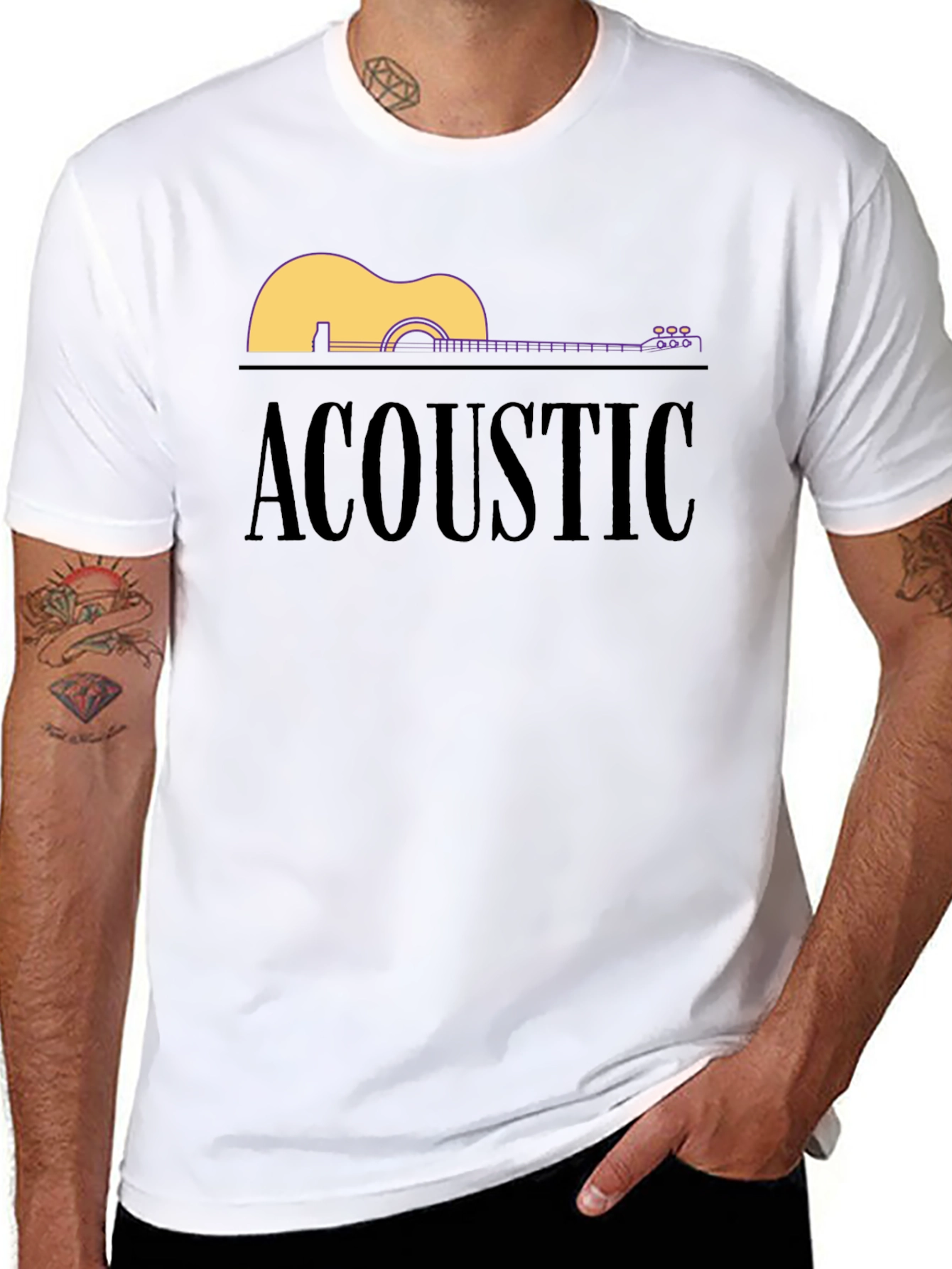 Acoustic Guitar Graphic Tee - Unisex