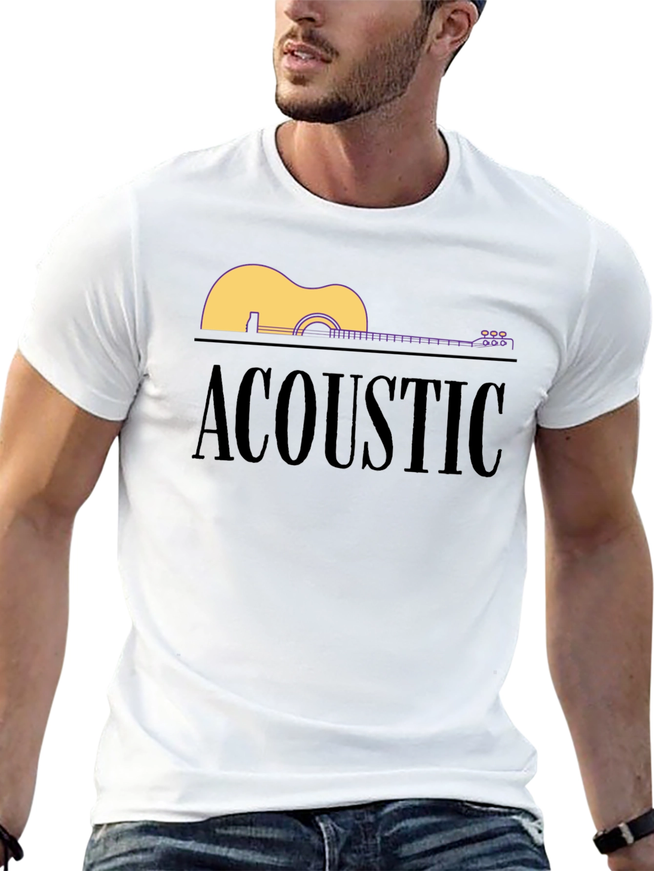 Acoustic Guitar Graphic Tee - Unisex
