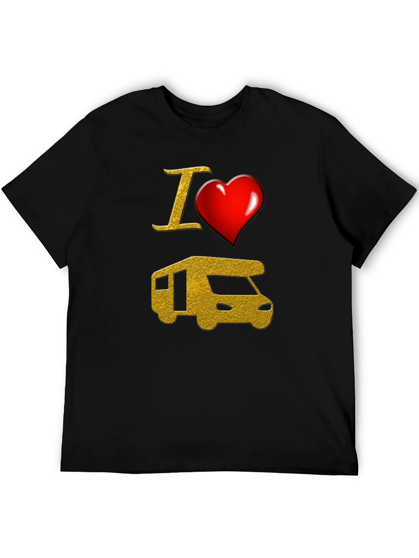 I Heart RV Graphic T-Shirt - Camping Adventure Tee