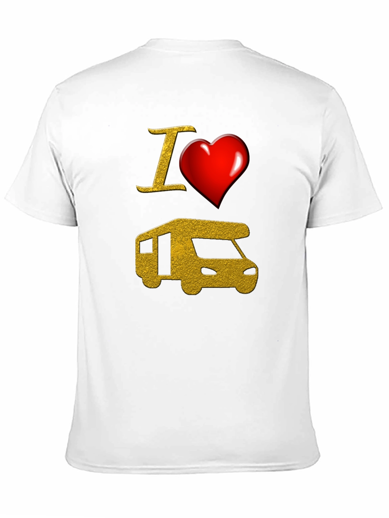 I Heart RV Graphic T-Shirt - Camping Adventure Tee