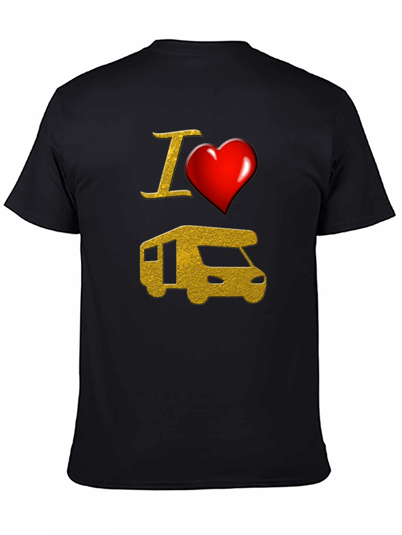 I Heart RV Graphic T-Shirt - Camping Adventure Tee