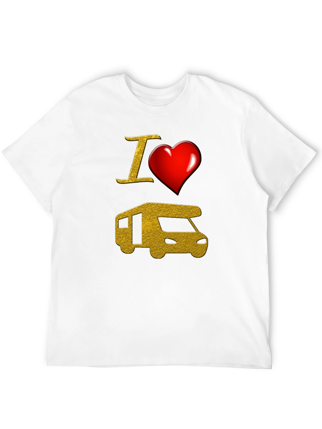 I Heart RV Graphic T-Shirt - Camping Adventure Tee