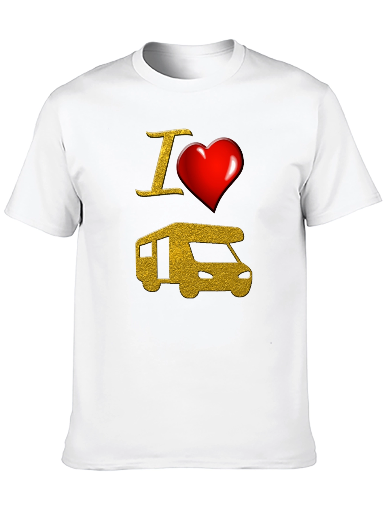 I Heart RV Graphic T-Shirt - Camping Adventure Tee
